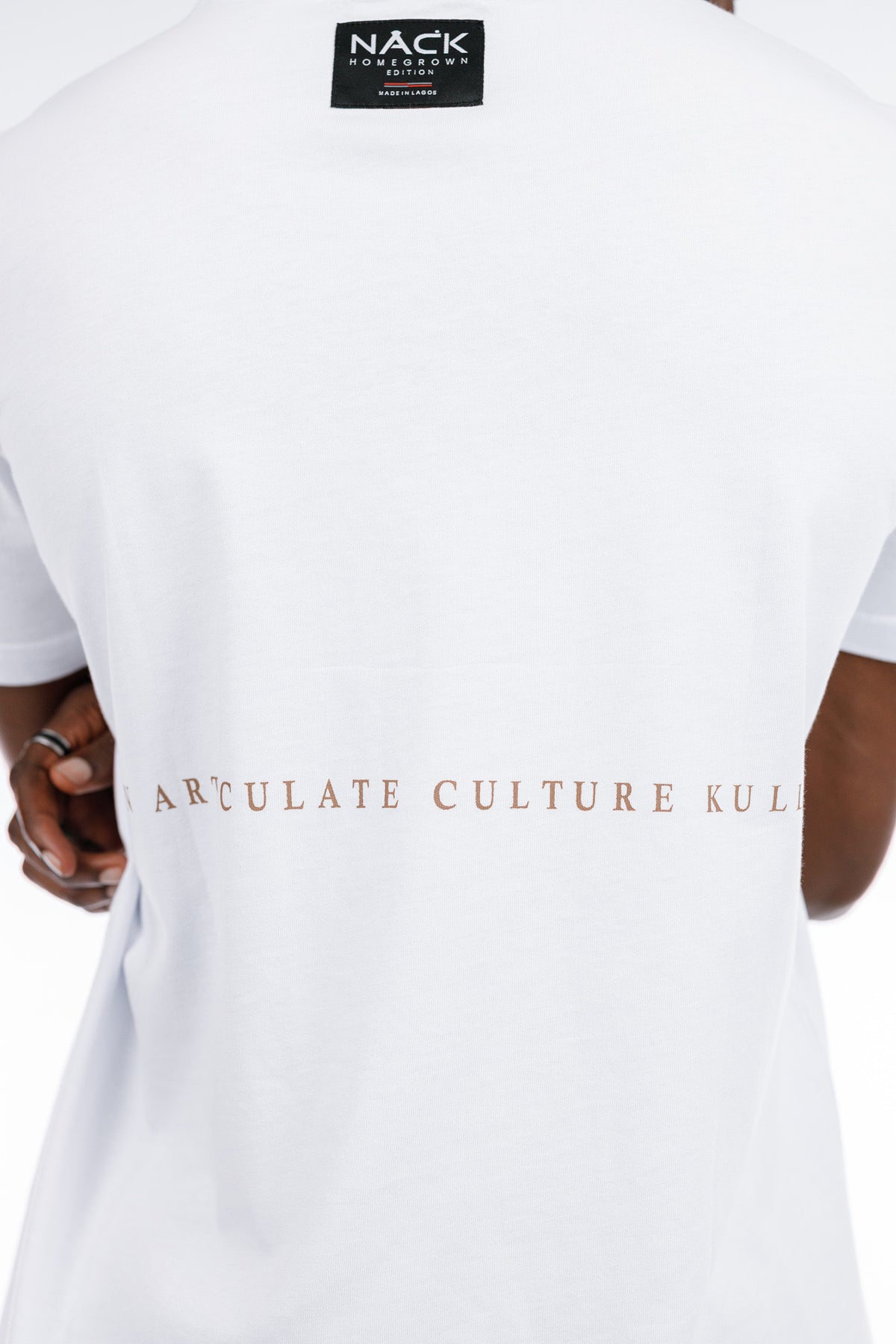 NACK Ribbon Tee in White