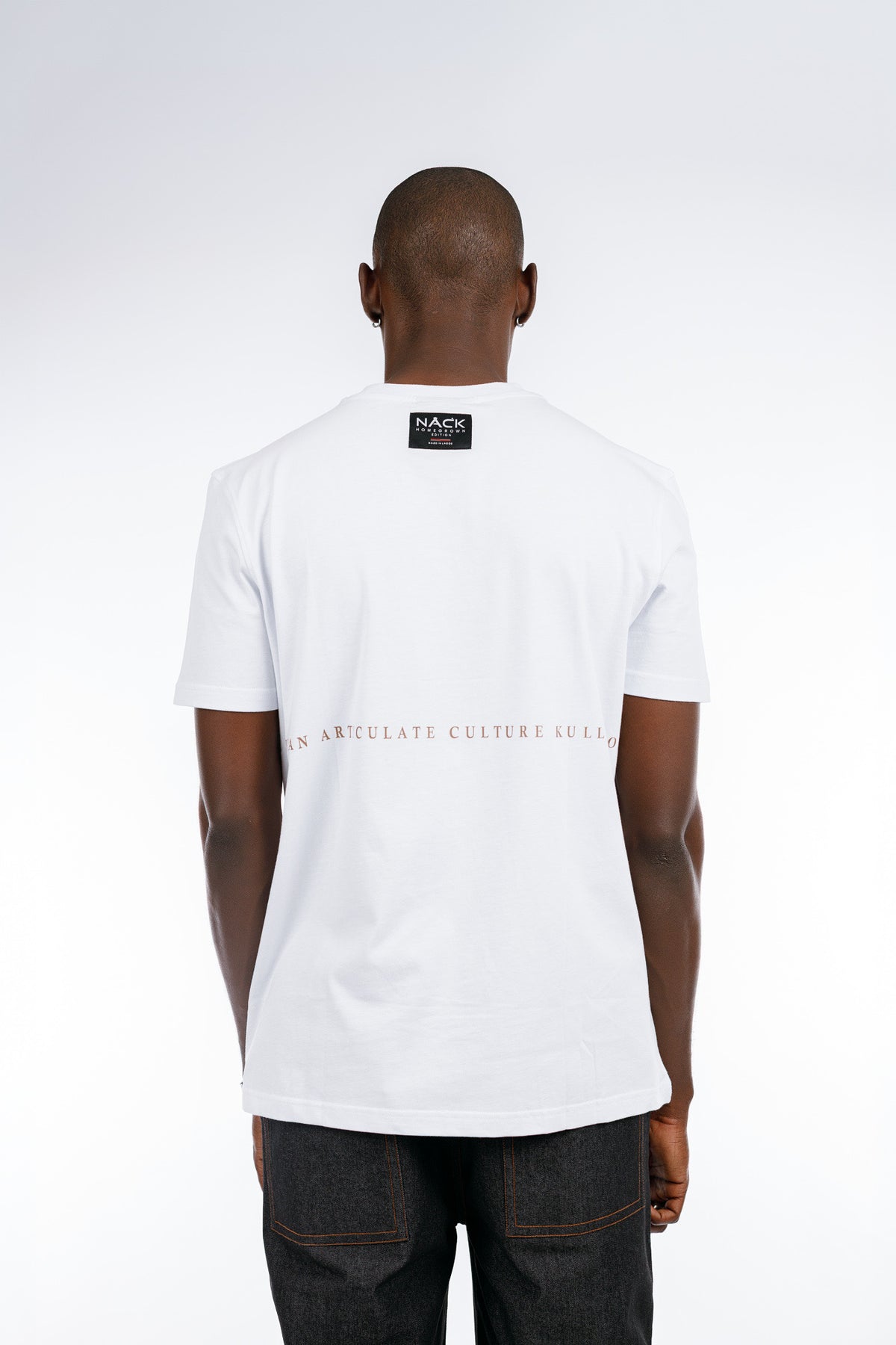NACK Ribbon Tee in White