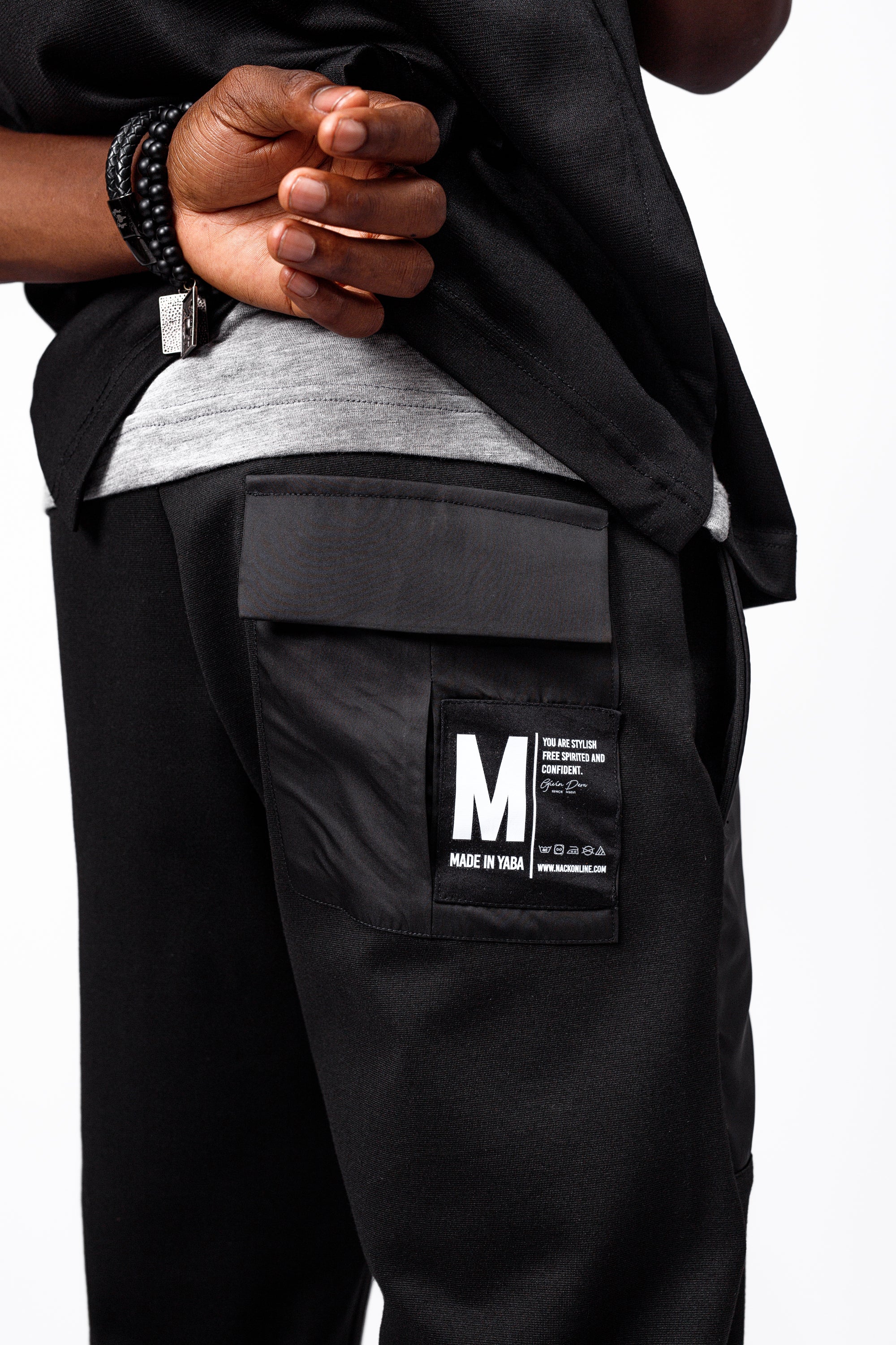 Track Joggers in Black