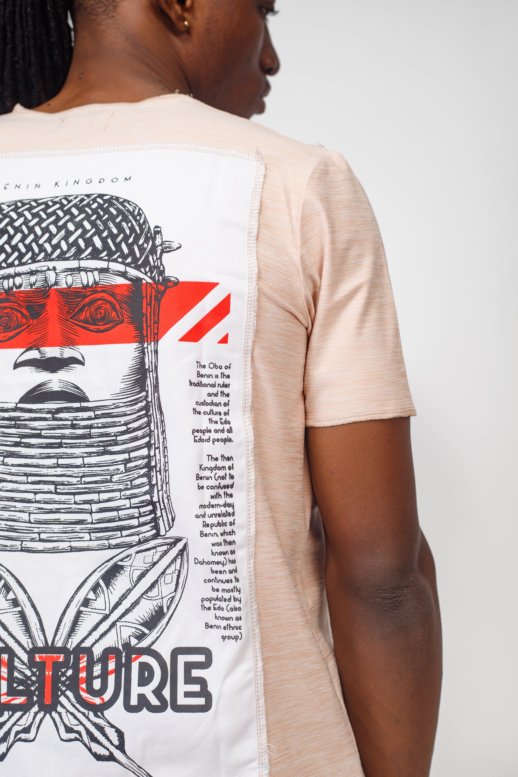 Liberation Tee in Peach