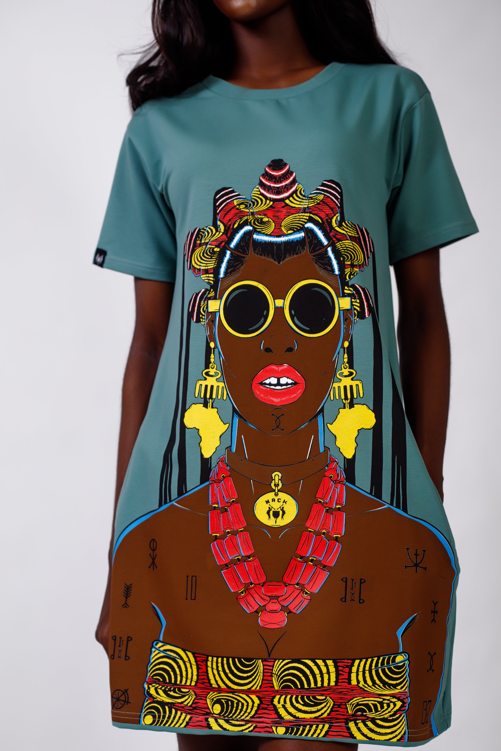 Adanma Dress in Green