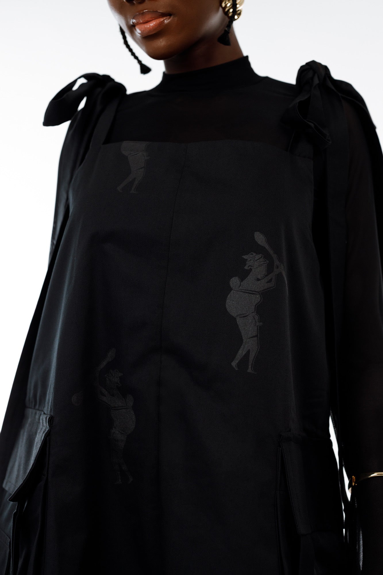 Amani Combat Dress in Black