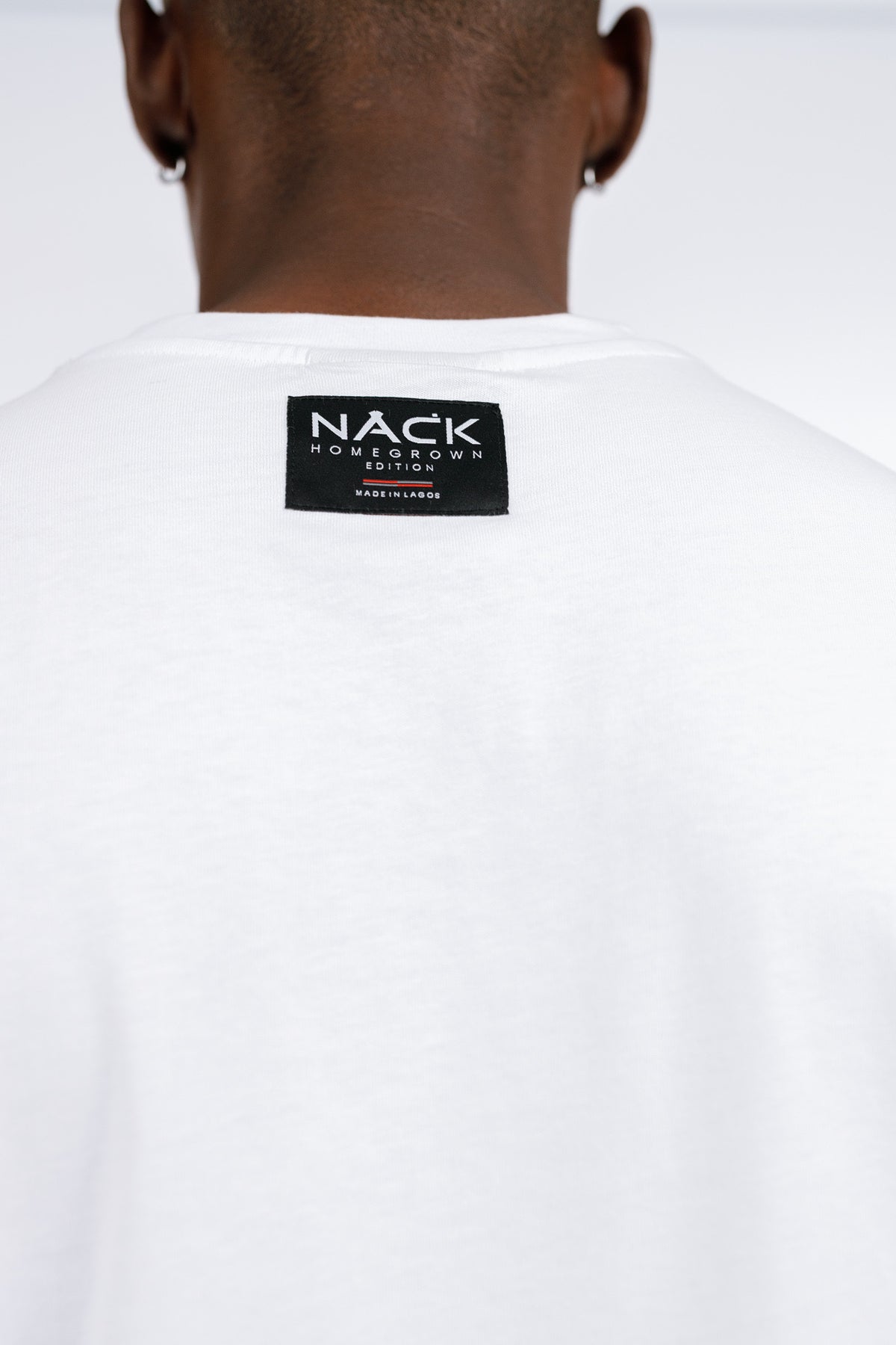 NACK Ribbon Tee in White