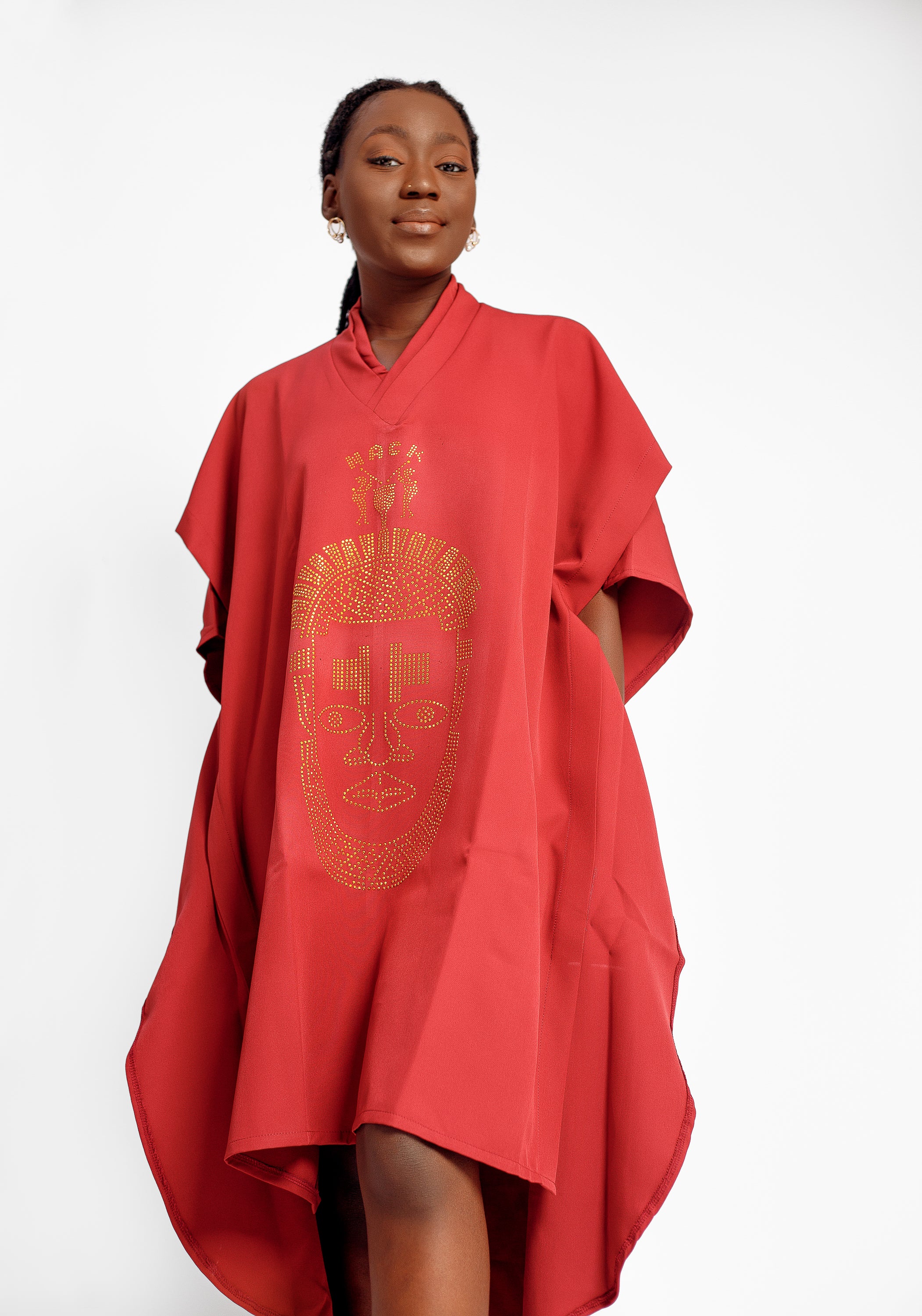 Festac Native Dress in Wine