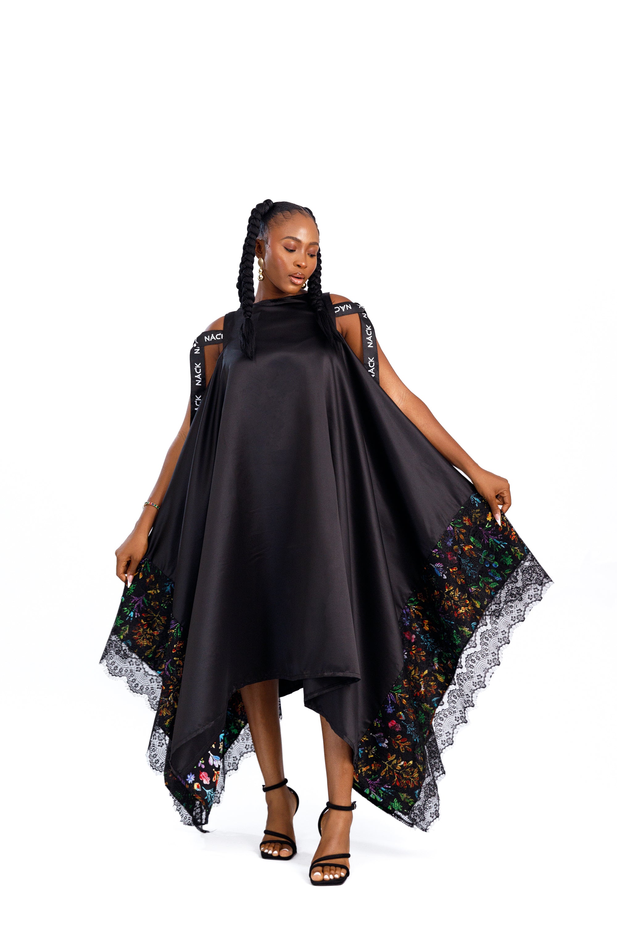 Malkia Dress in Black