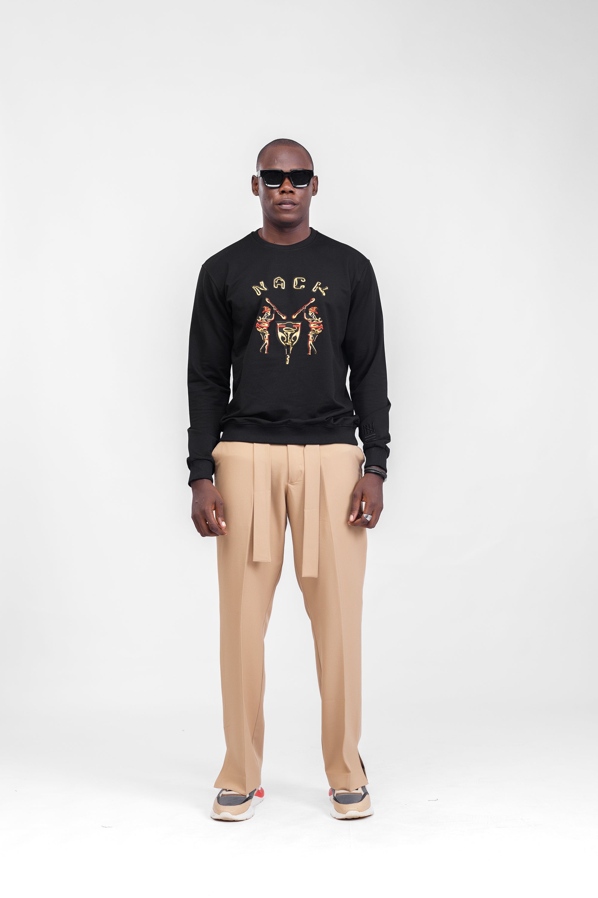 NACK Classic Sweat Top in Black