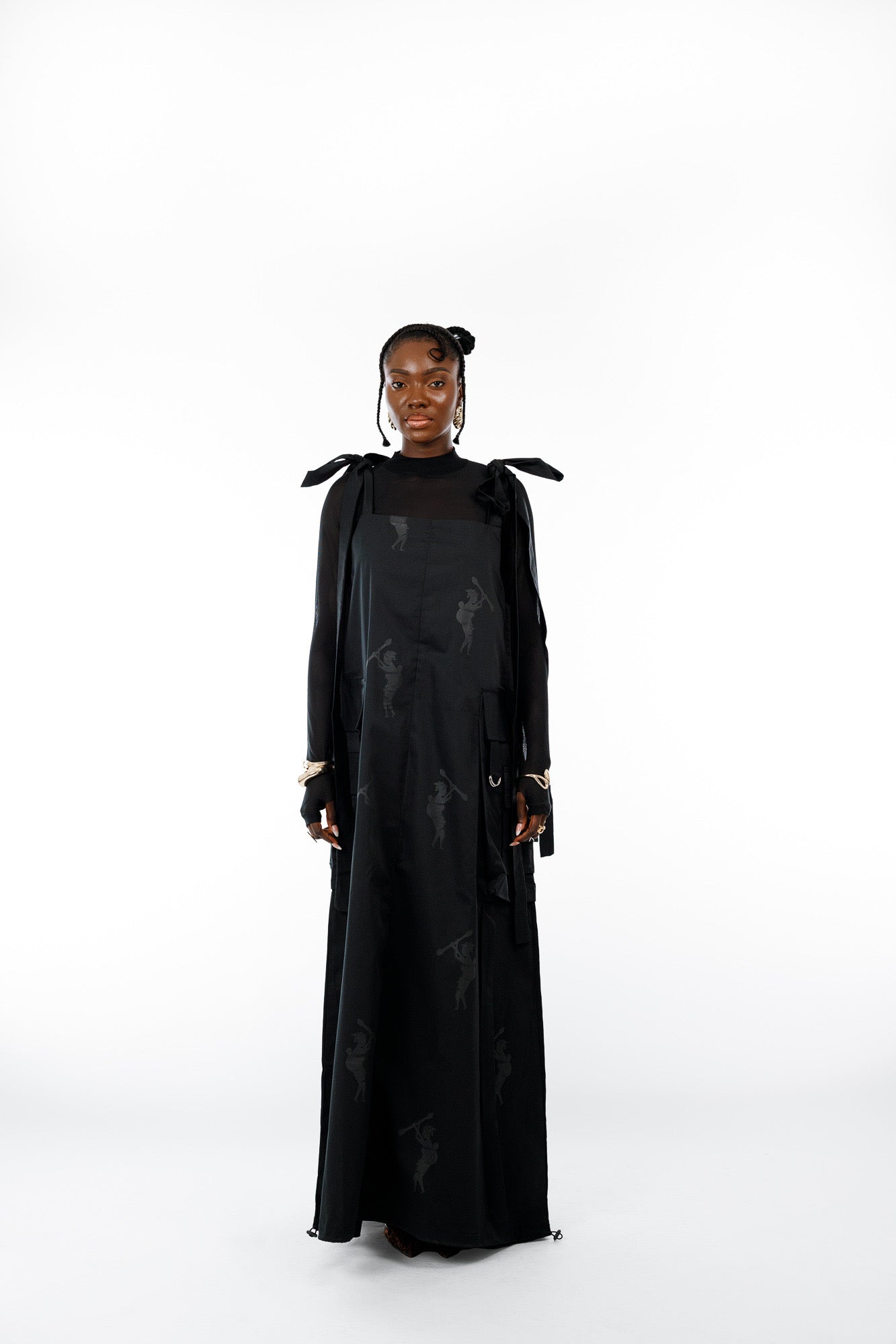 Amani Combat Dress in Black