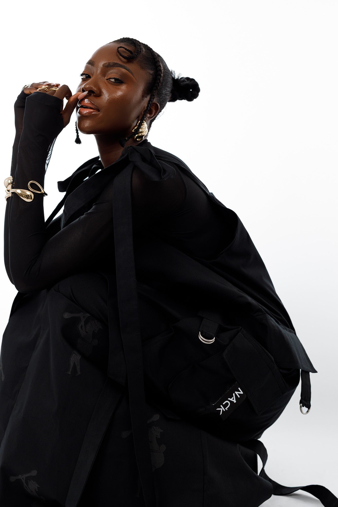 Amani Combat Dress in Black