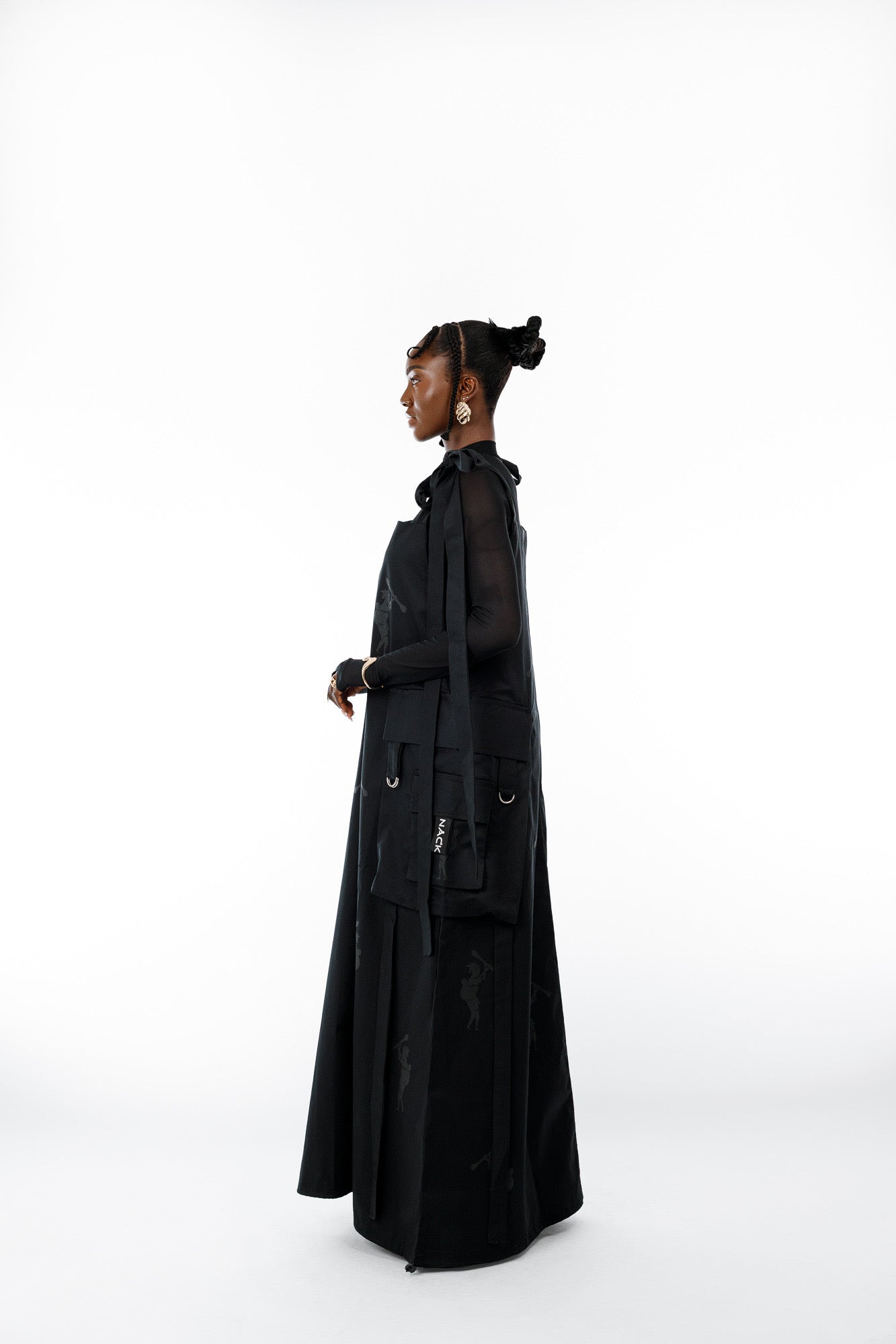 Amani Combat Dress in Black