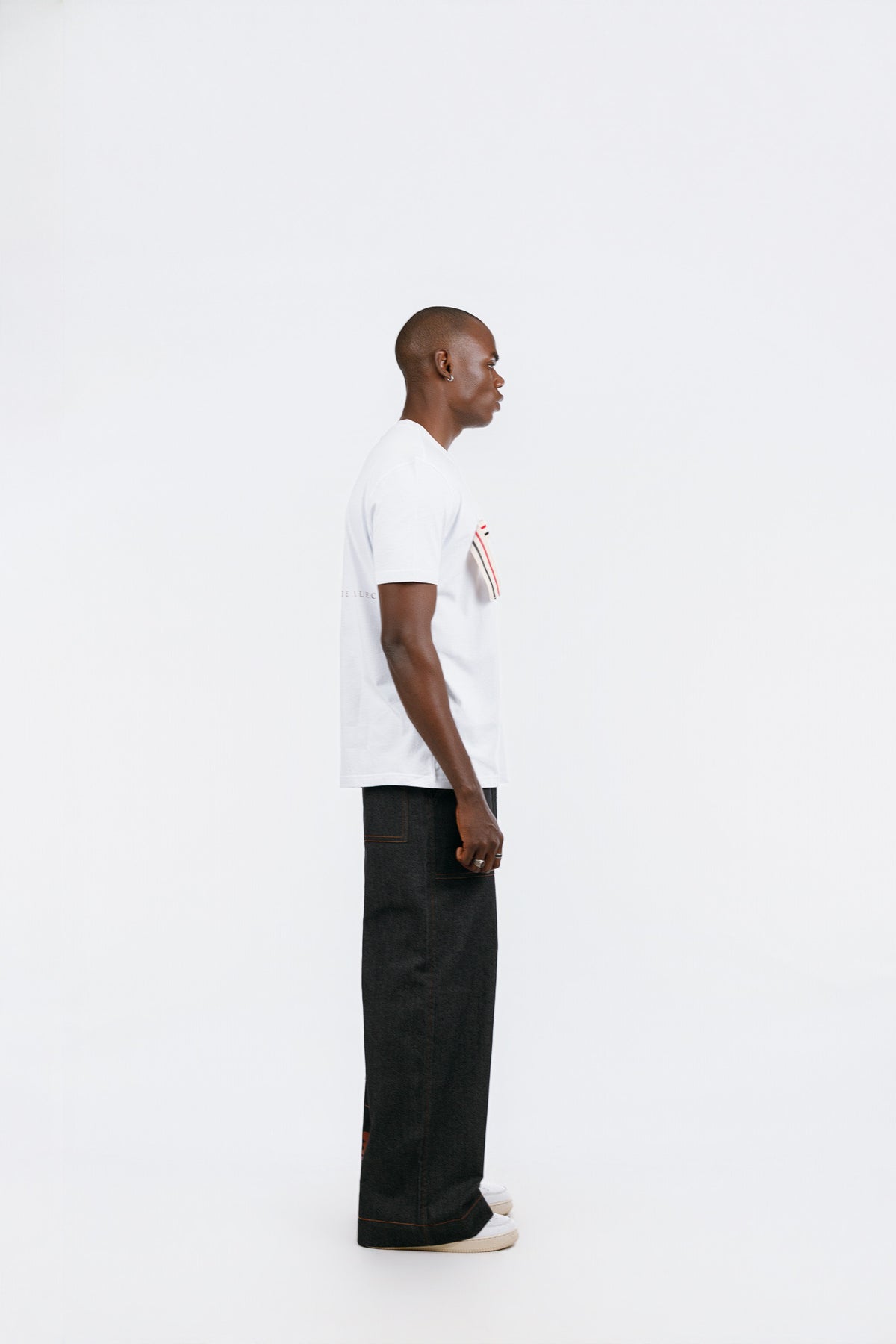 NACK Ribbon Tee in White