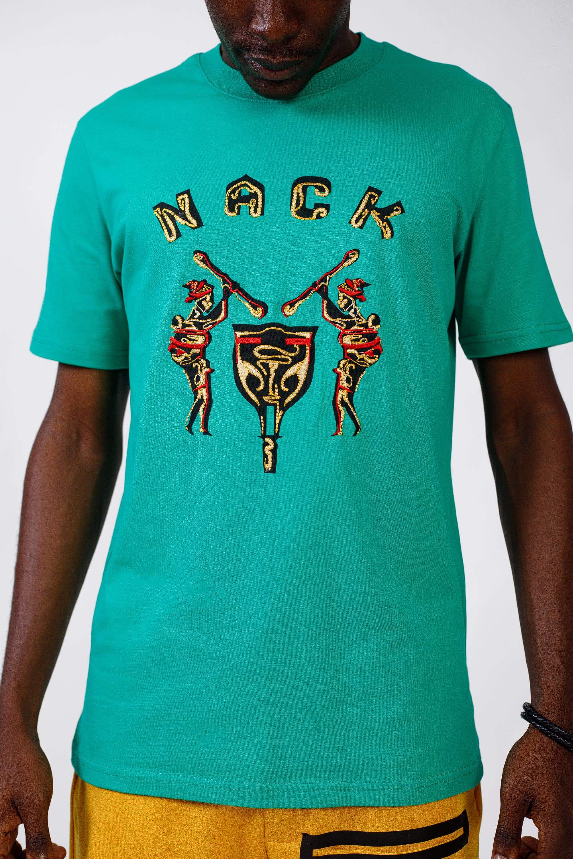 NACK Classic Tee in Green - Shirts & Tops