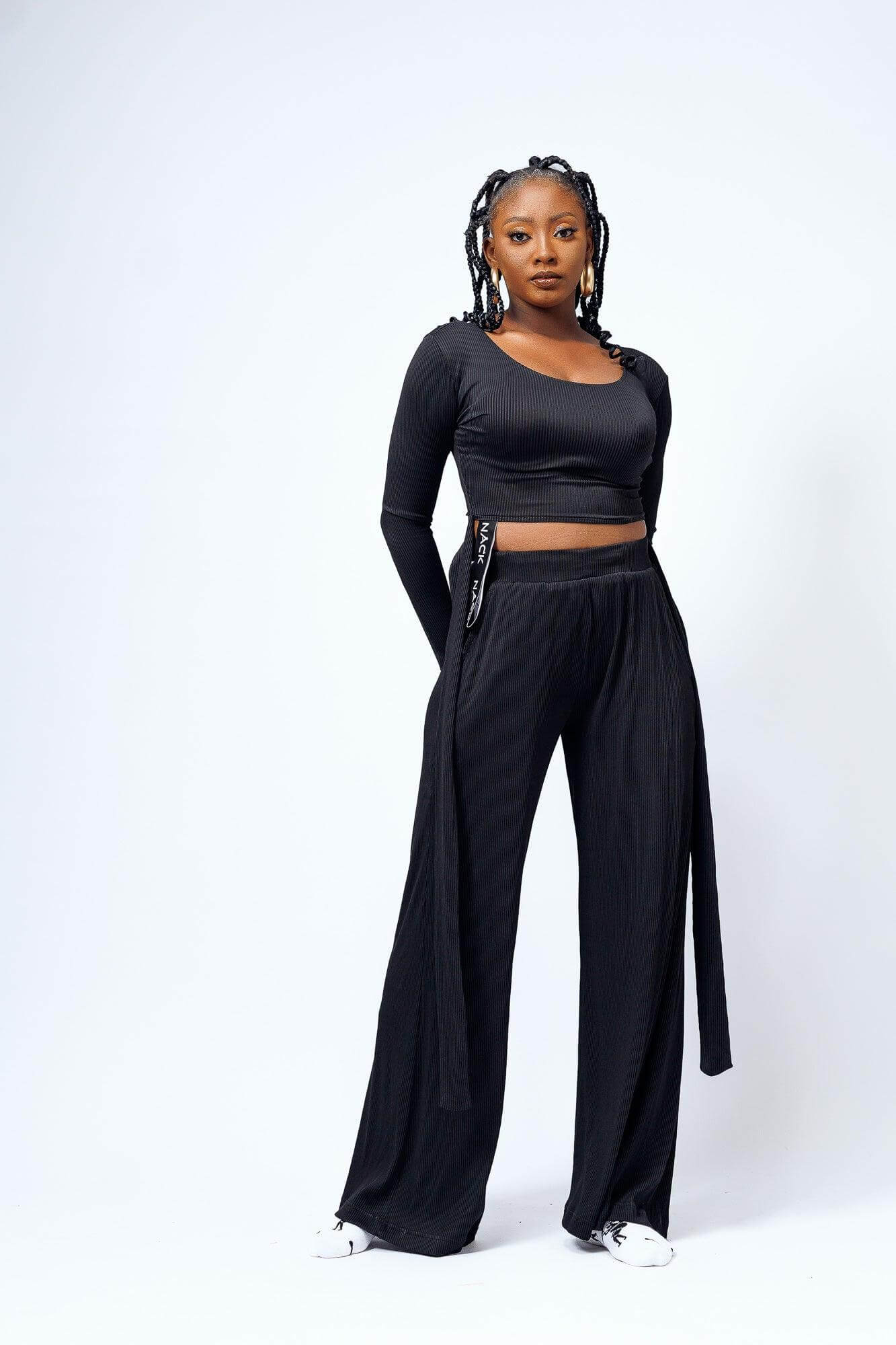 Female Zen 2pcs in Black - Clothing
