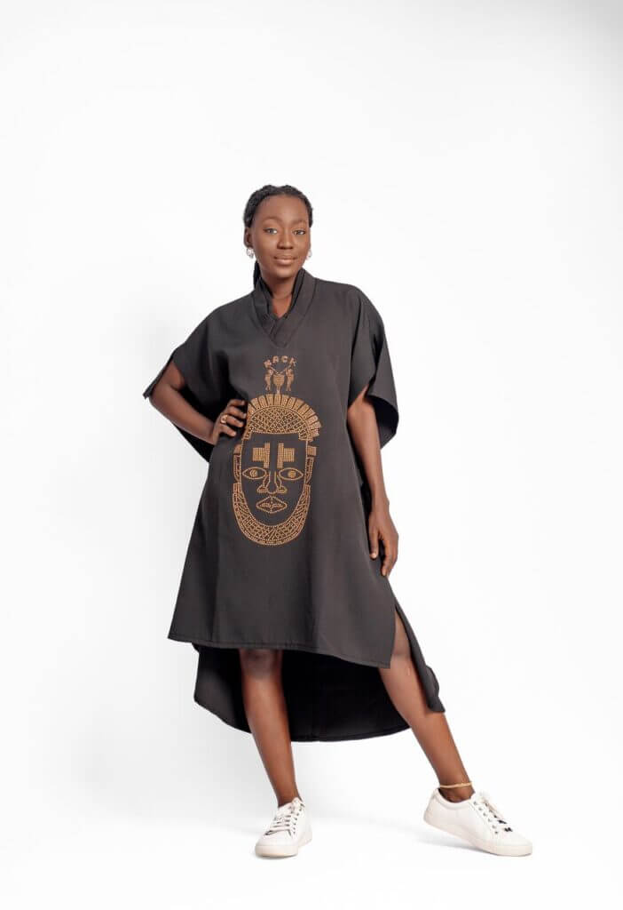 Festac Native Dress in Black
