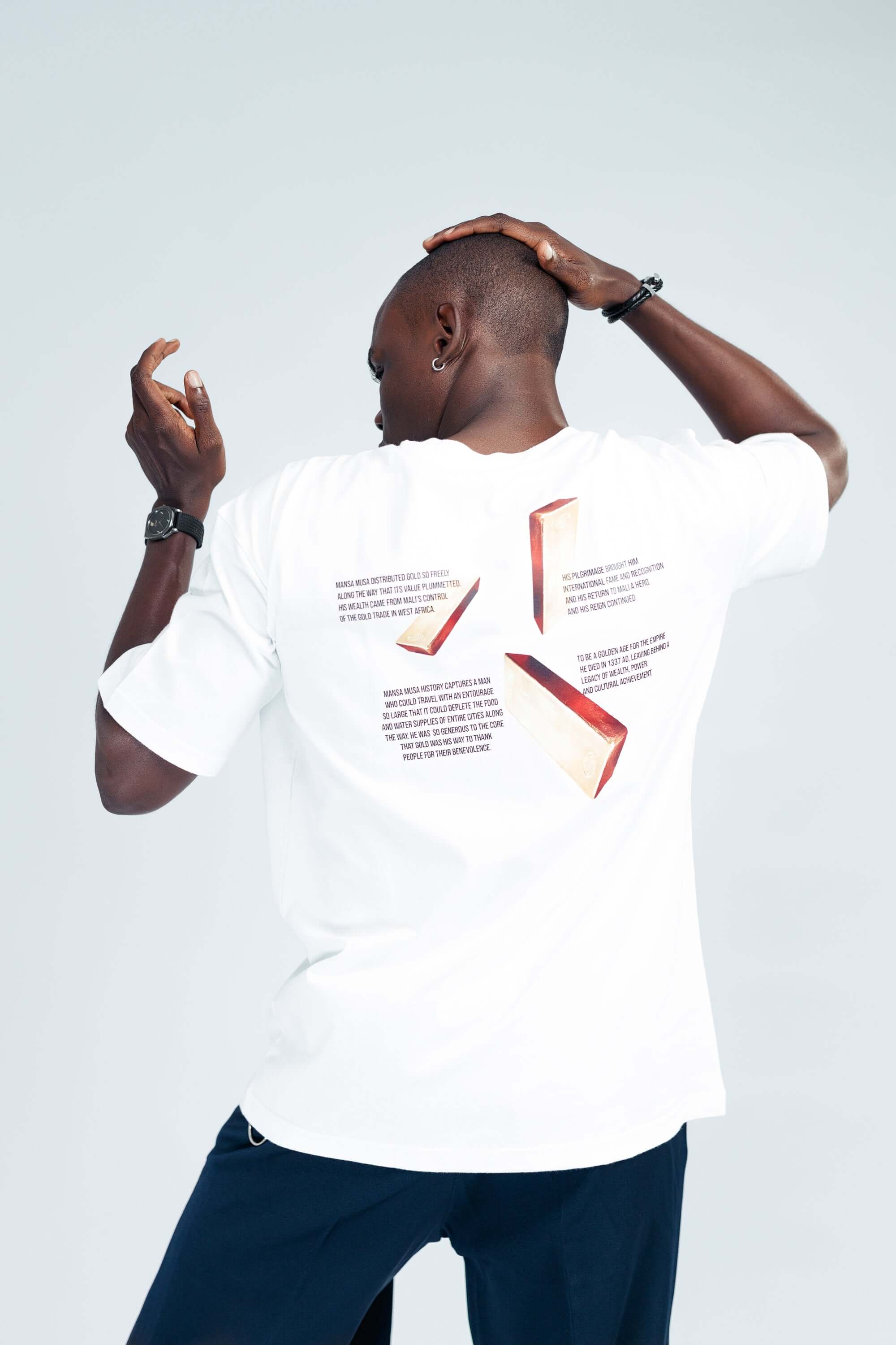 Mansa Musa Tee in White - Uncategorized