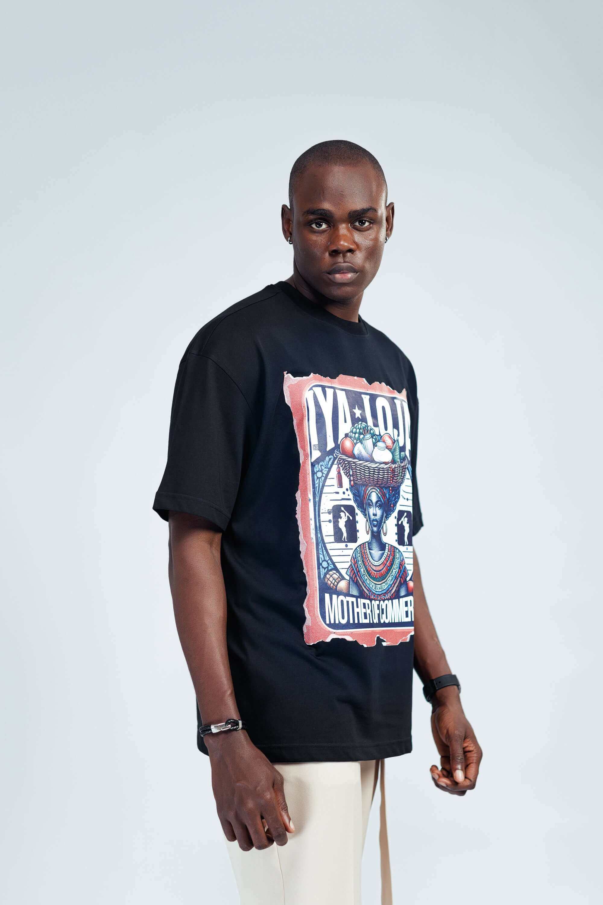 Iyaloja Tee in Black - Uncategorized