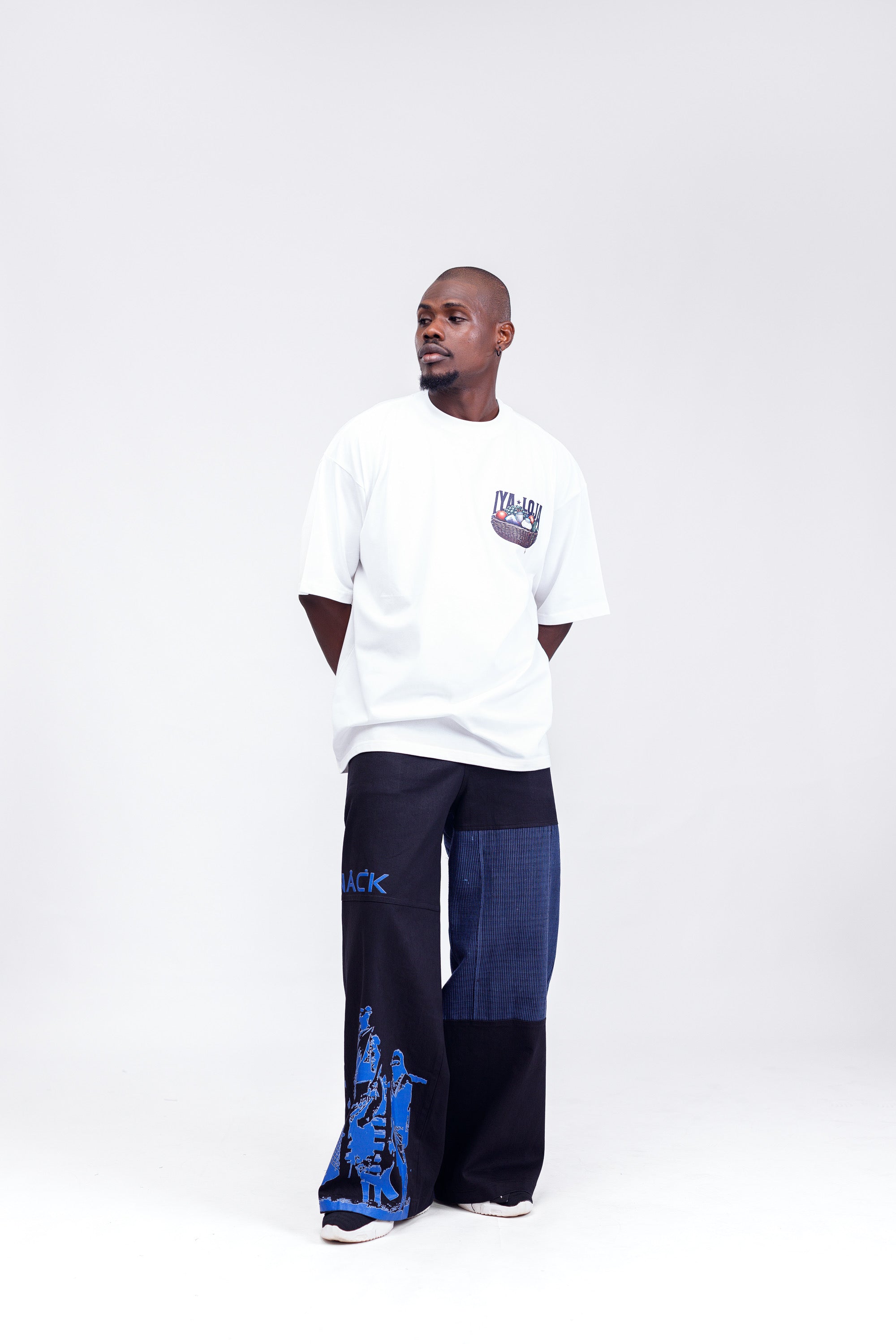 Iyaloja Tee (Pocket Logo) in White
