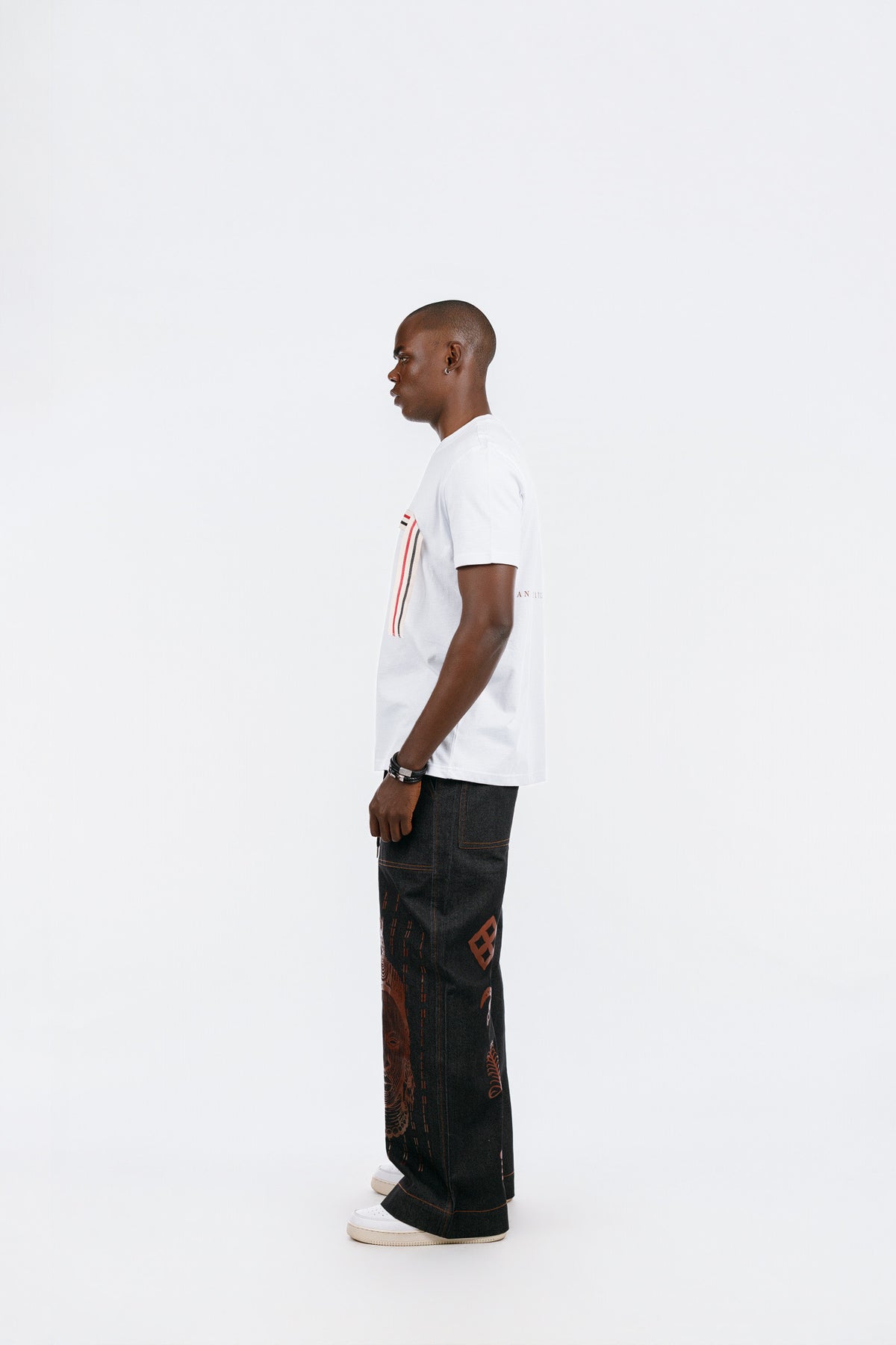 NACK Ribbon Tee in White