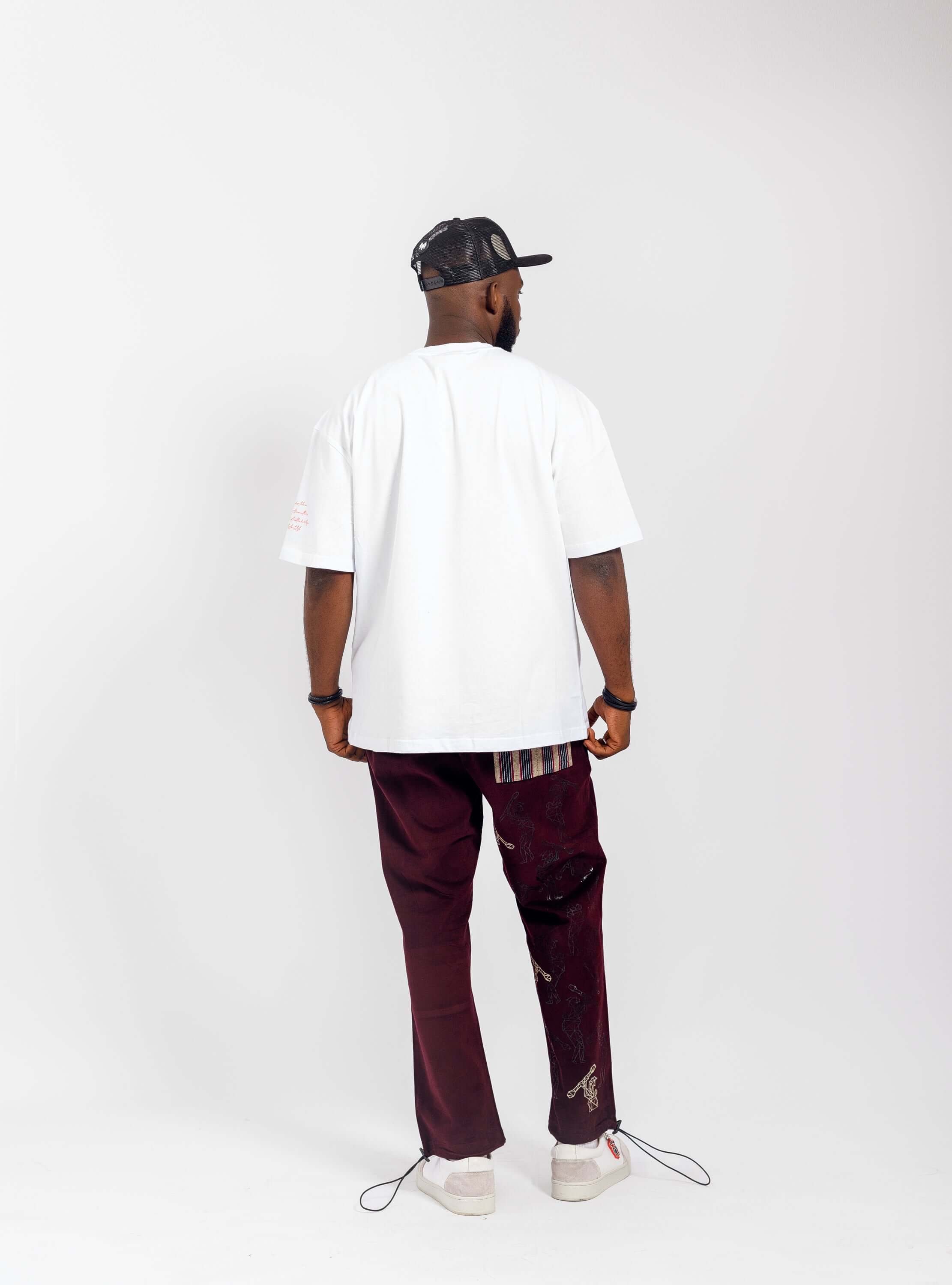 Logo Joggers in Wine - Pants