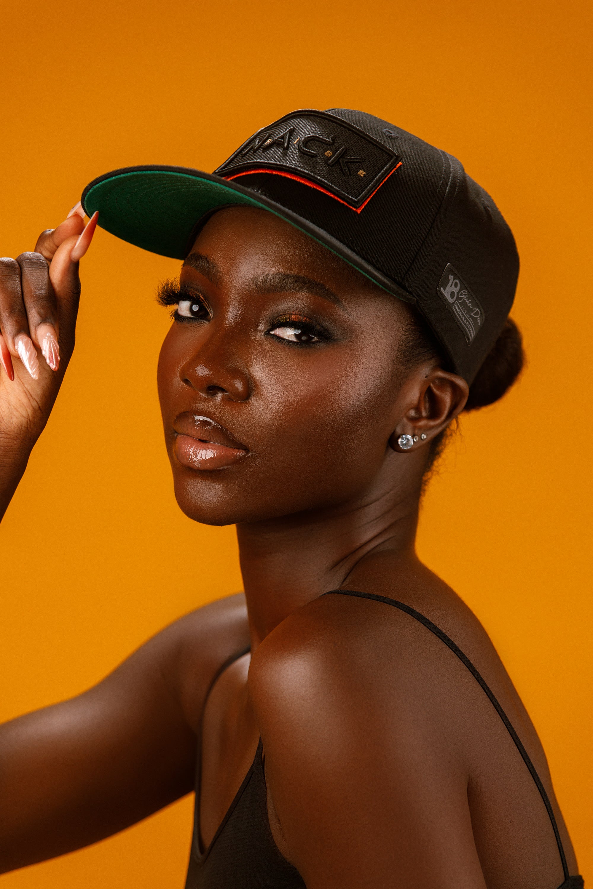 NACK Tribal Patch Cap in Black