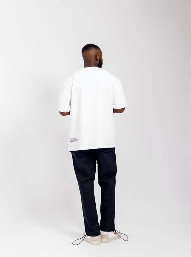 Absolute Power Tee in White (Oversized) -