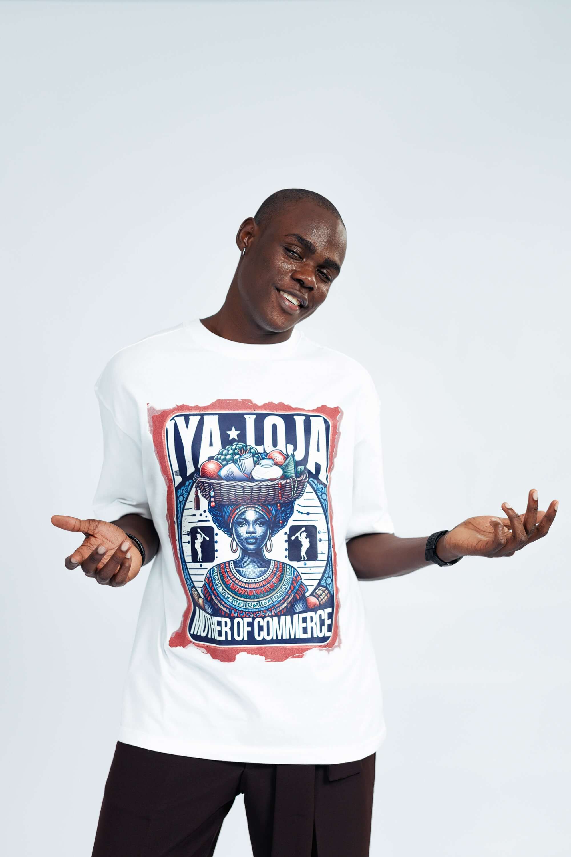 Iyaloja Tee in White - Uncategorized