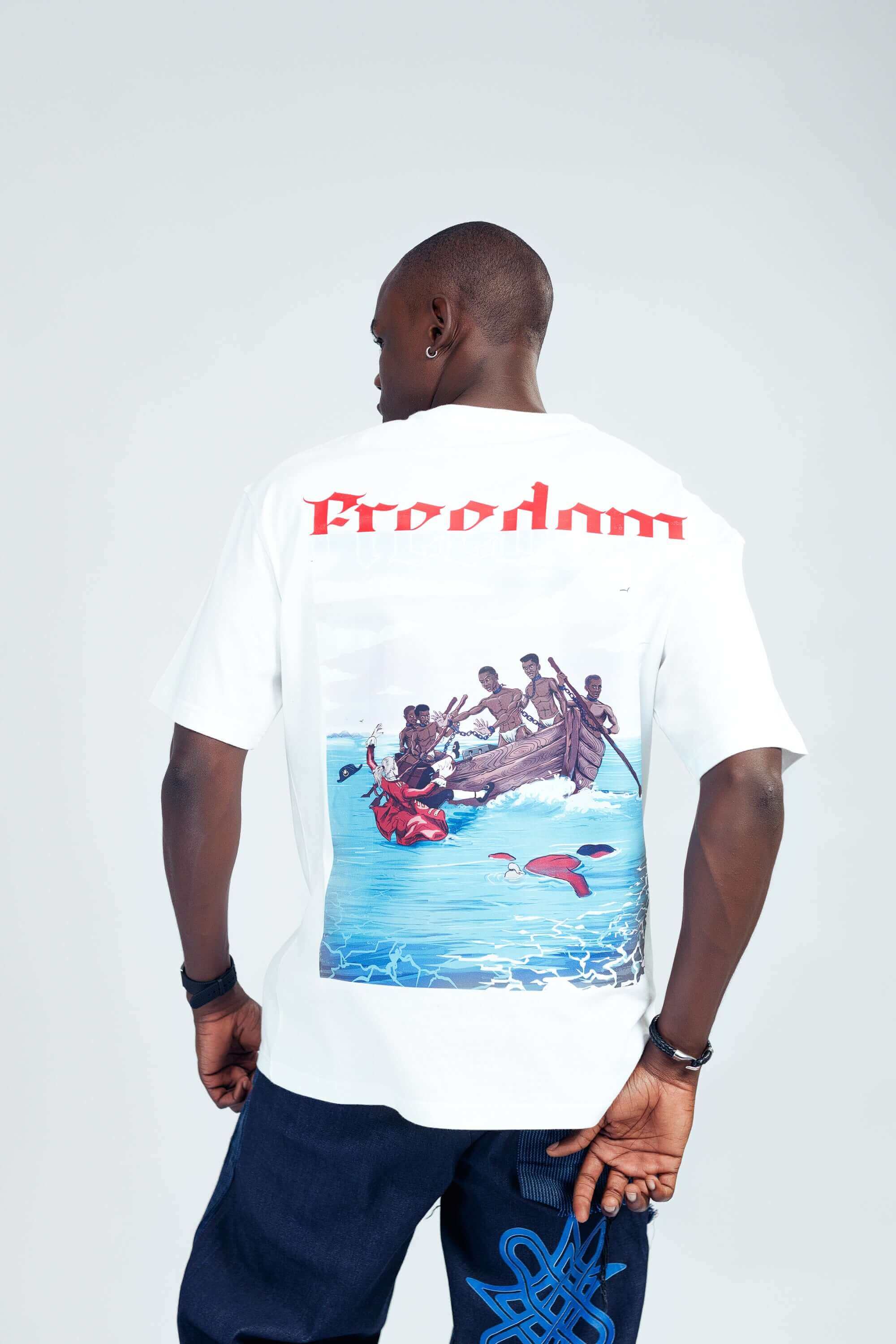 Freedom Tee in White - Uncategorized