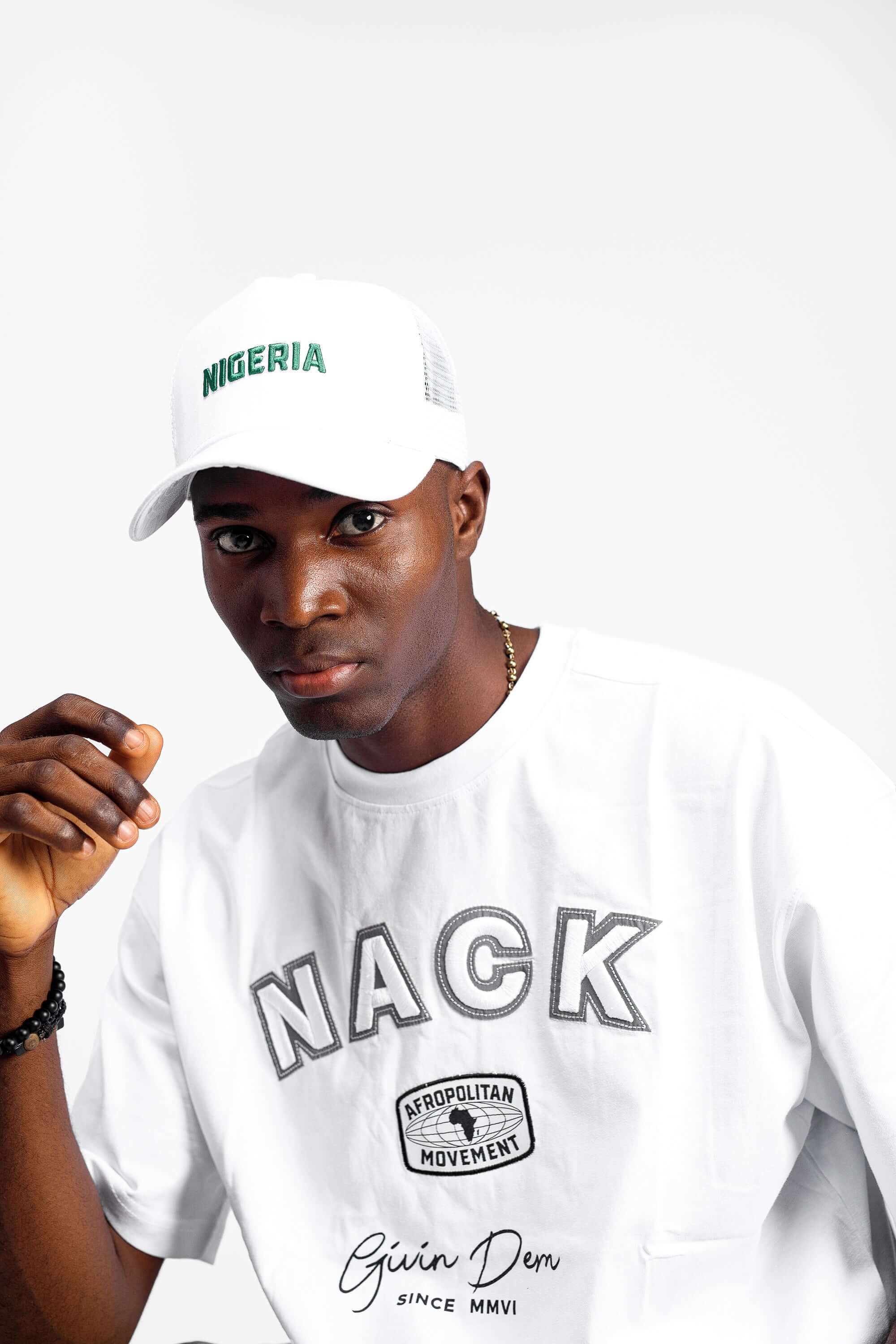 Nigeria Cap in White - Hats