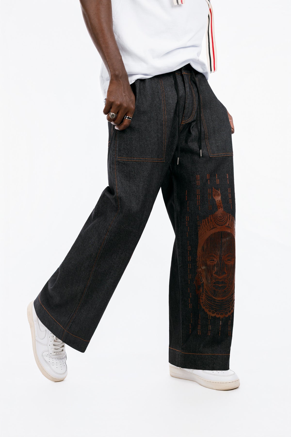 Palazart Pant (Ife) in Black