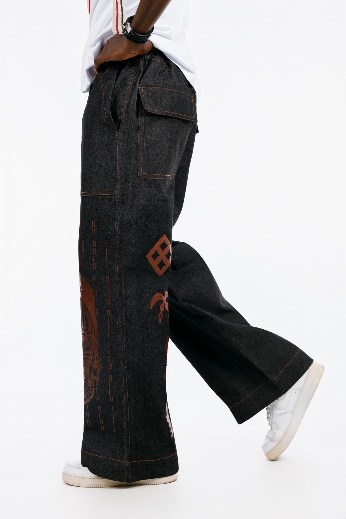 Palazart Pant (Ife) in Black
