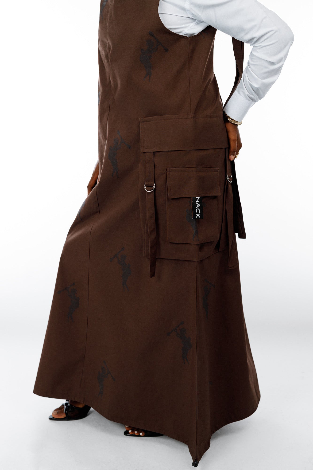Amani Combat Dress in Brown