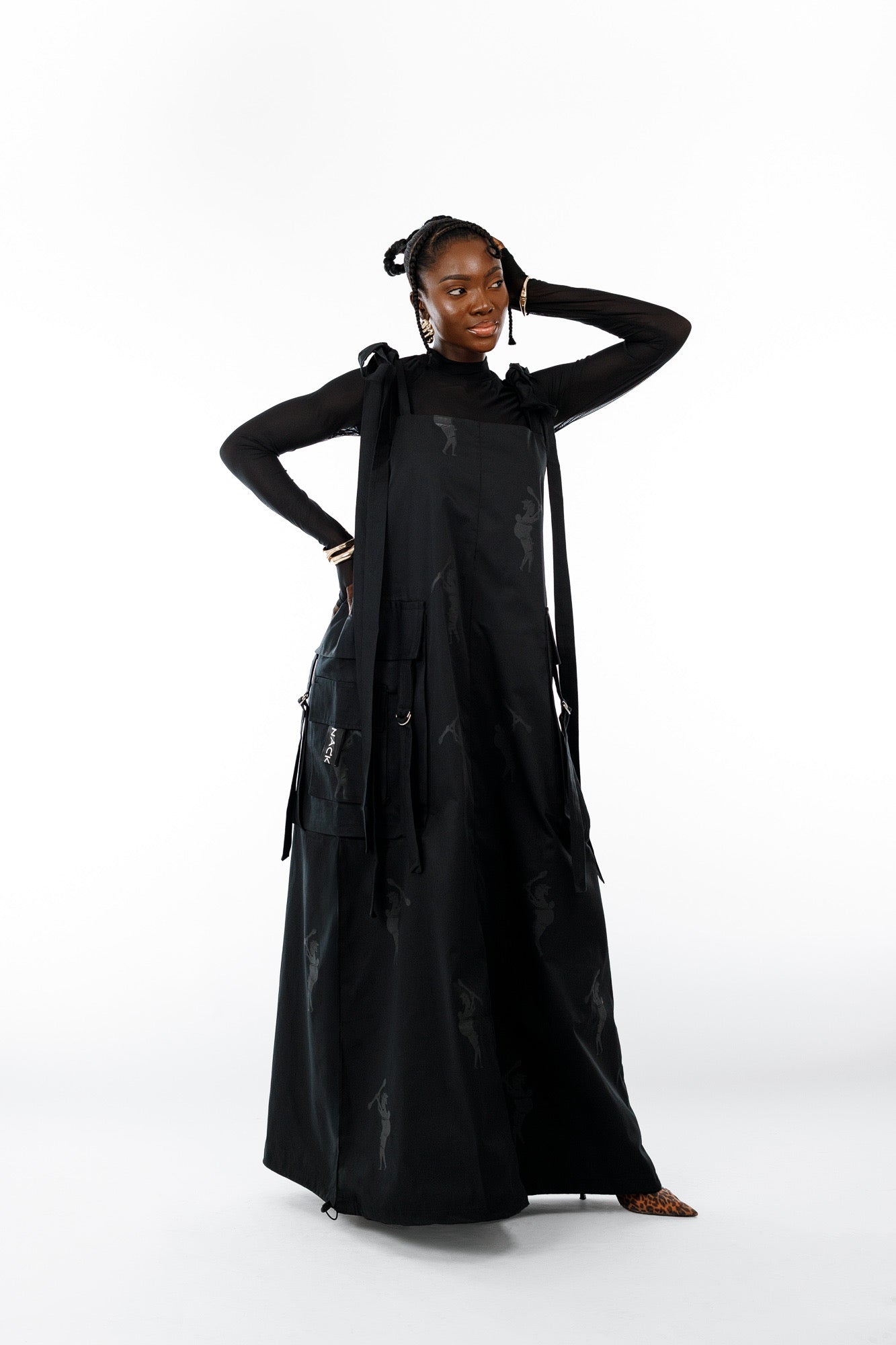 Amani Combat Dress in Black