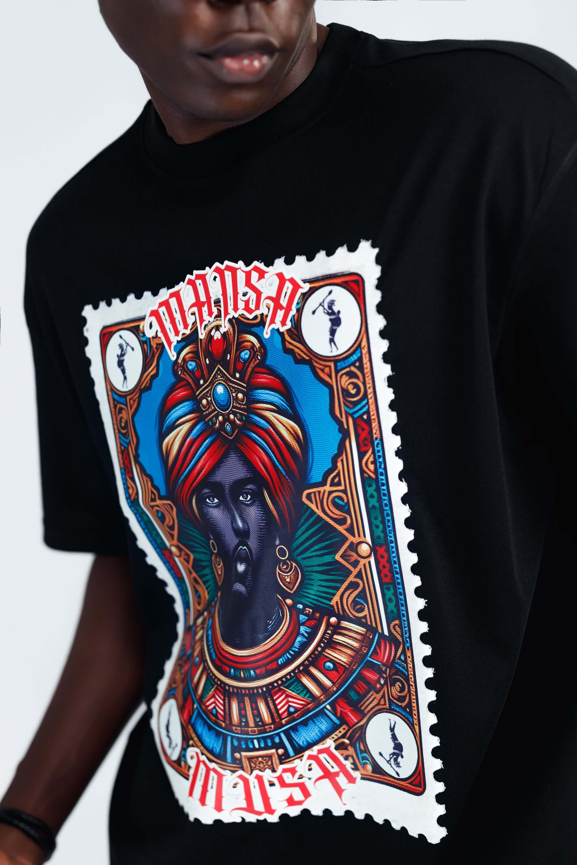 Mansa Musa Tee in Black - Uncategorized