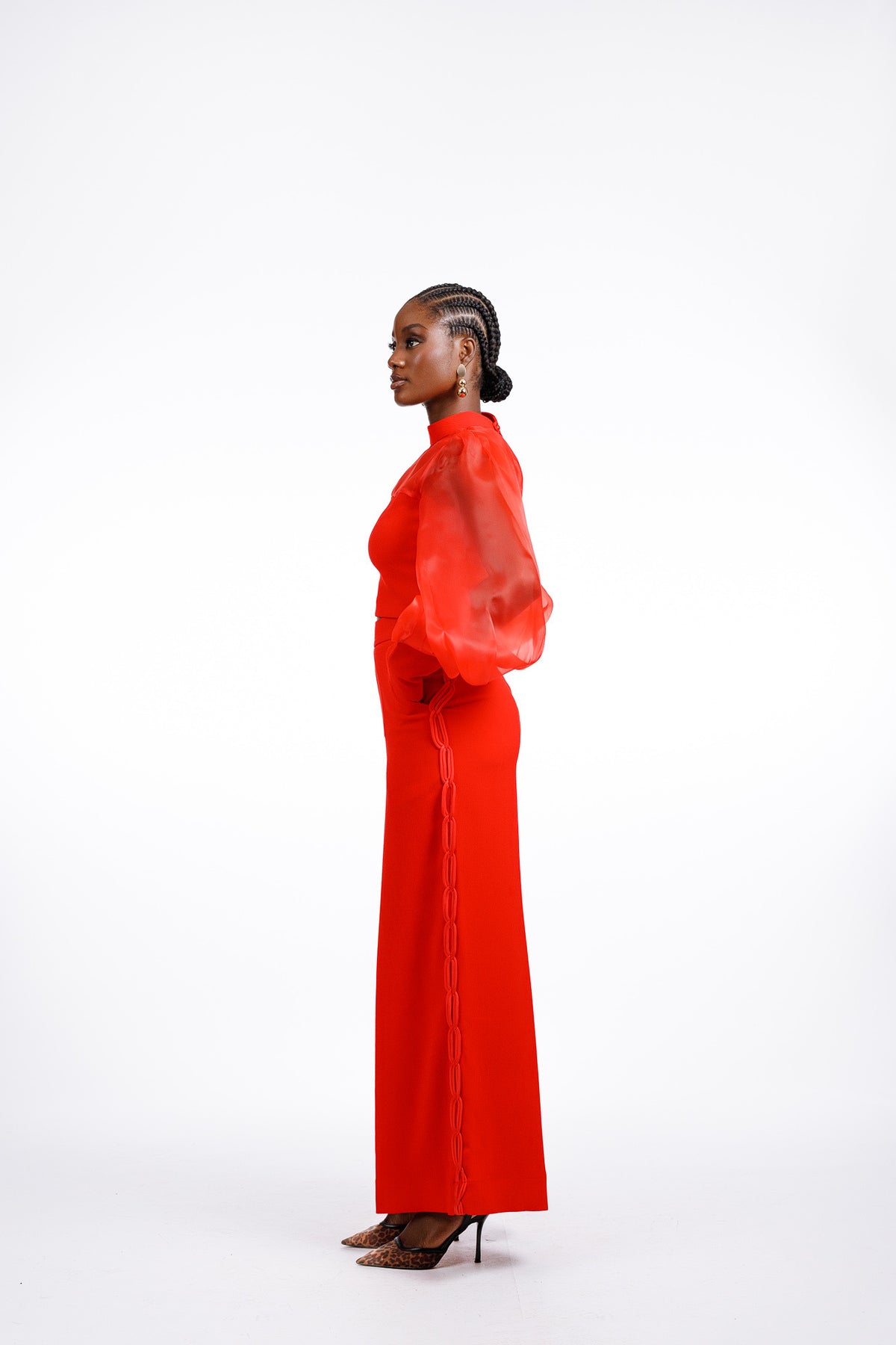 Ara-Set Pant in Red