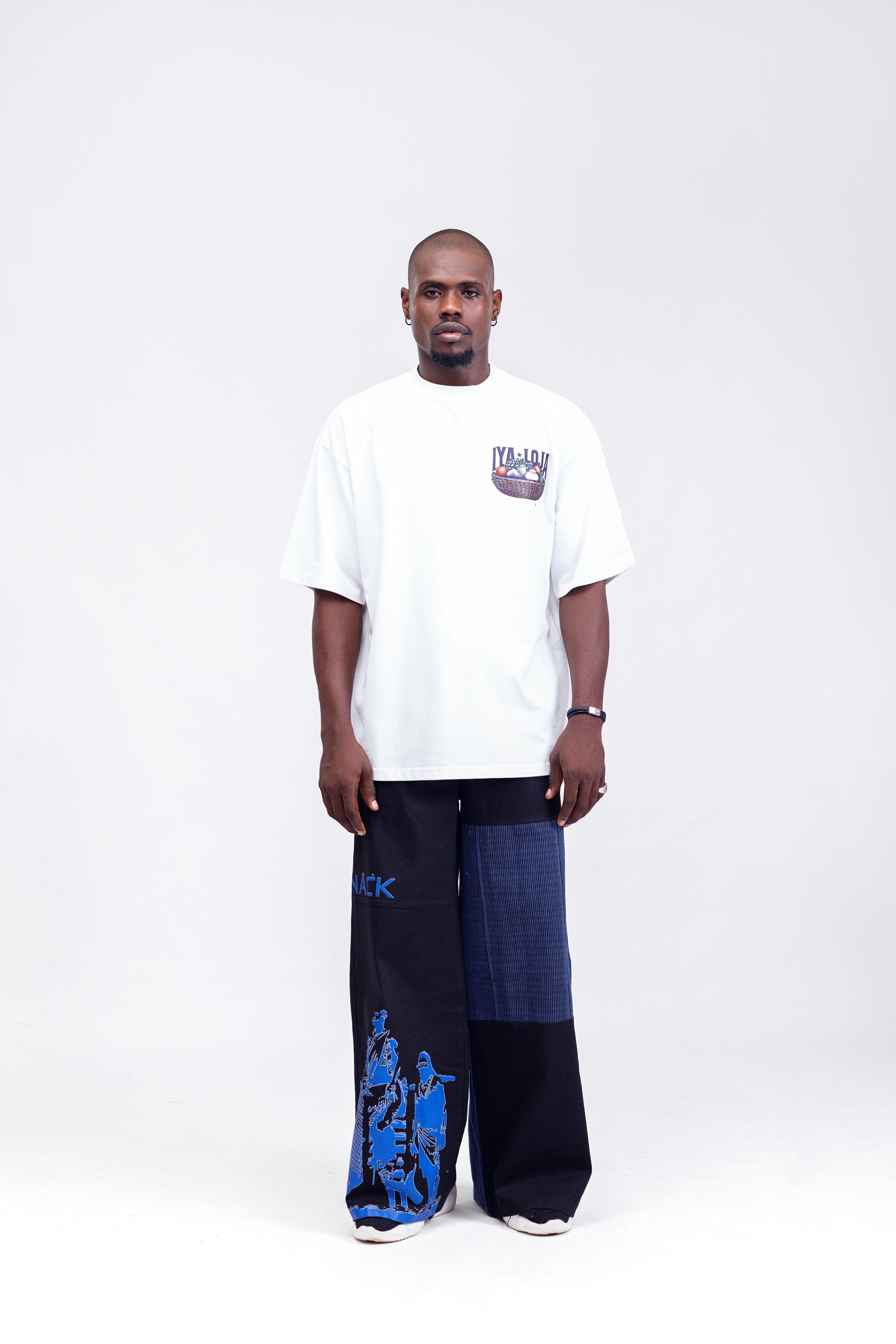 Iyaloja Tee (Pocket Logo) in White