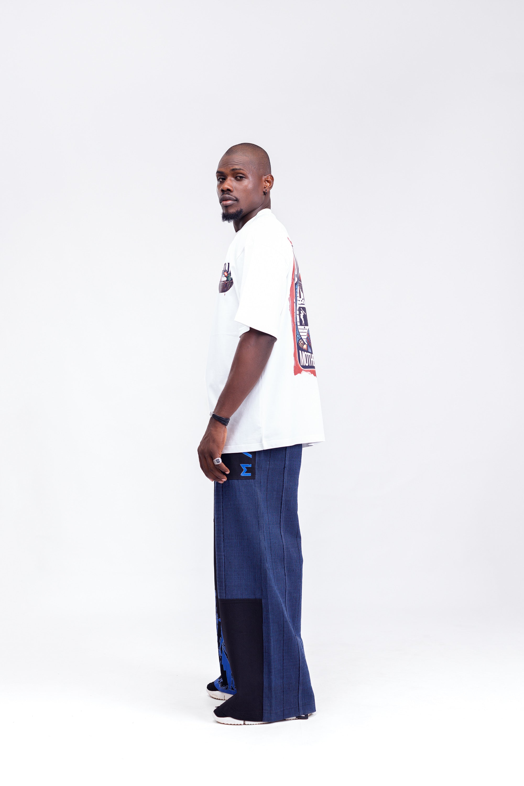 Iyaloja Tee (Pocket Logo) in White