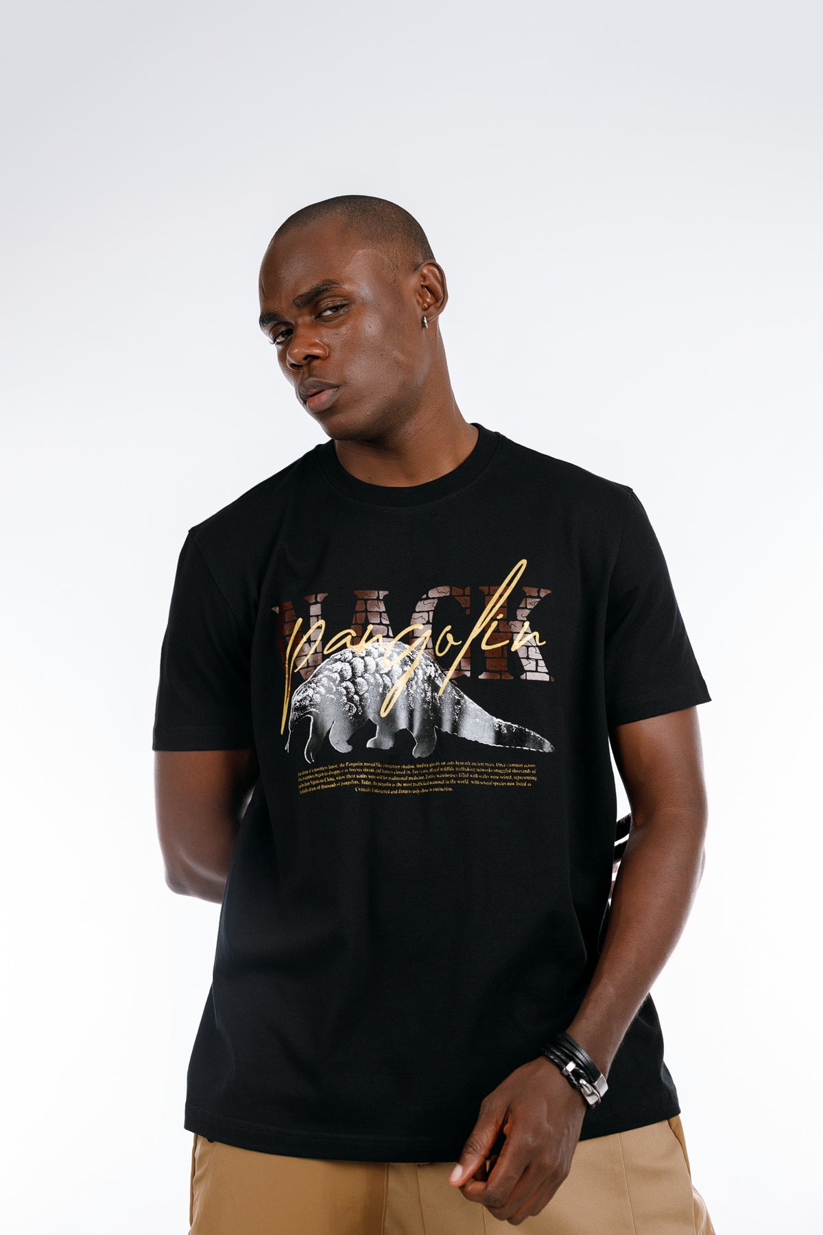 Pangolin Tee in Black