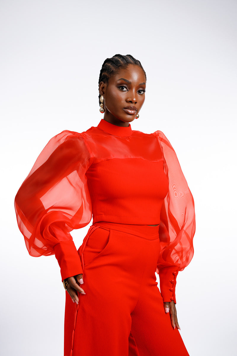 Ara-Set Top in Red