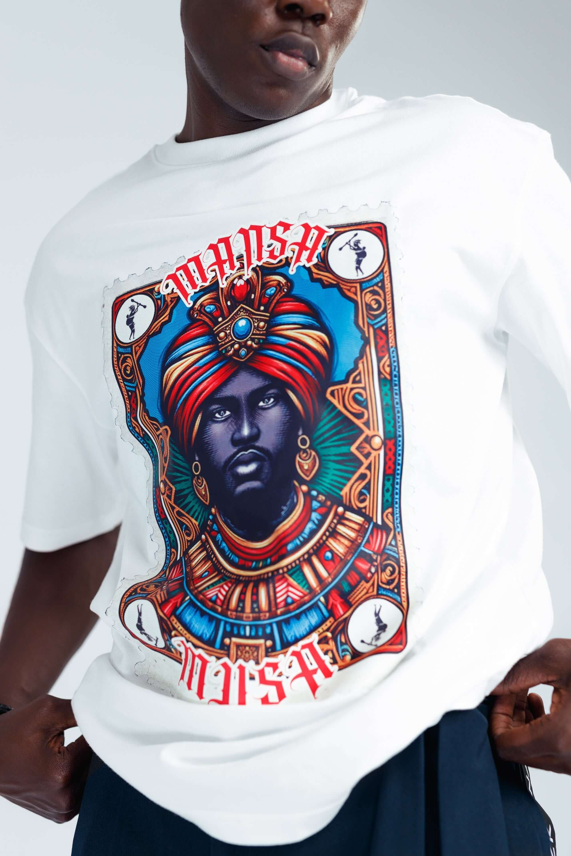 Mansa Musa Tee in White - Uncategorized