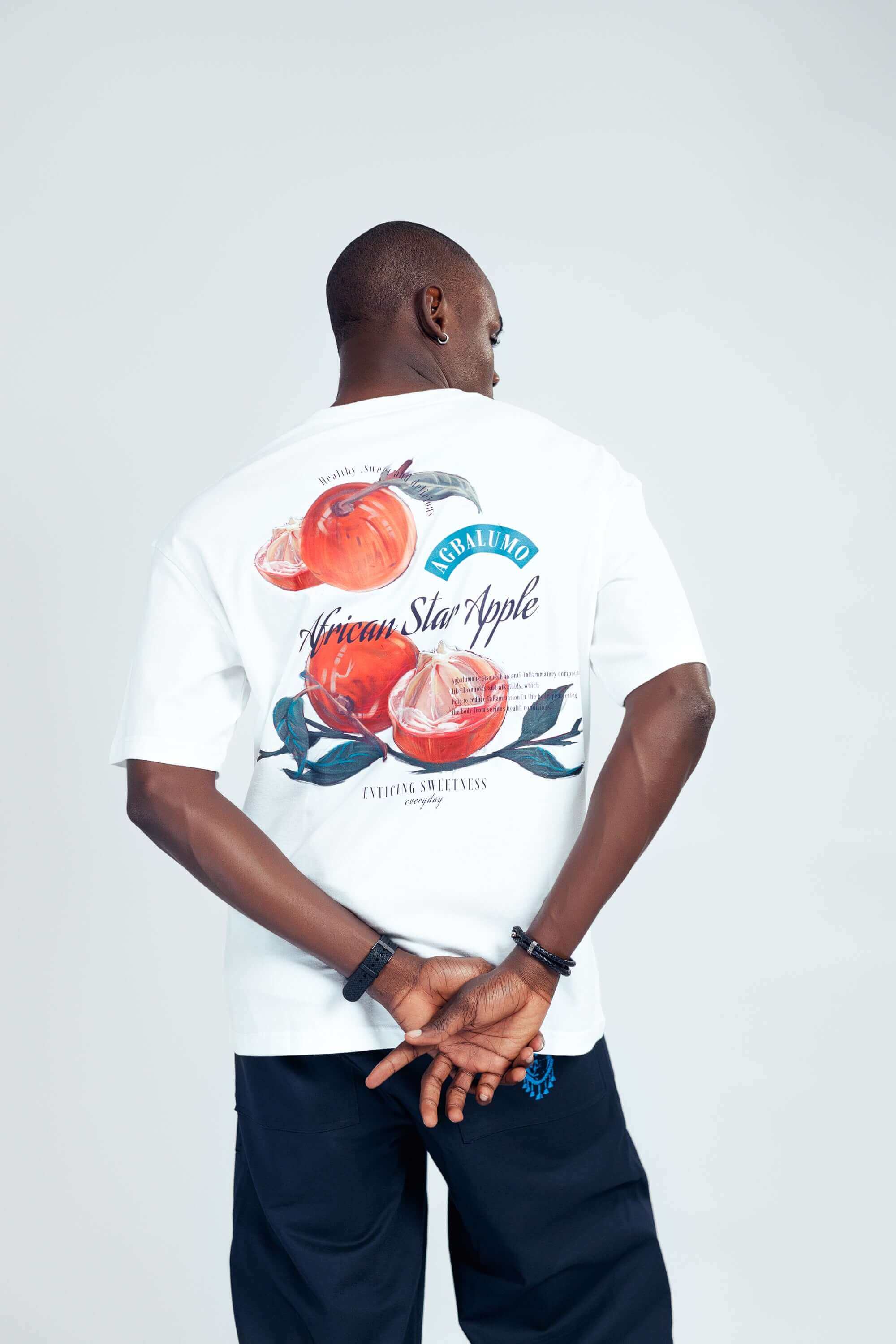 Agbalumo Tee in White - Uncategorized