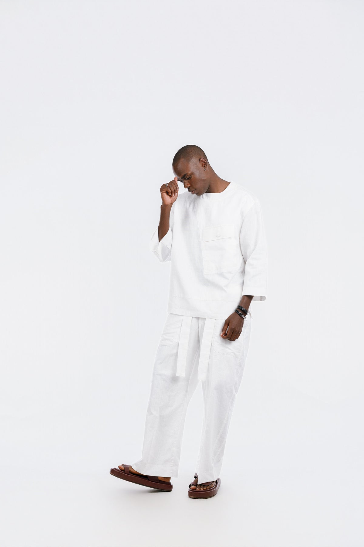 NACKMAN Linen Top 3quarter