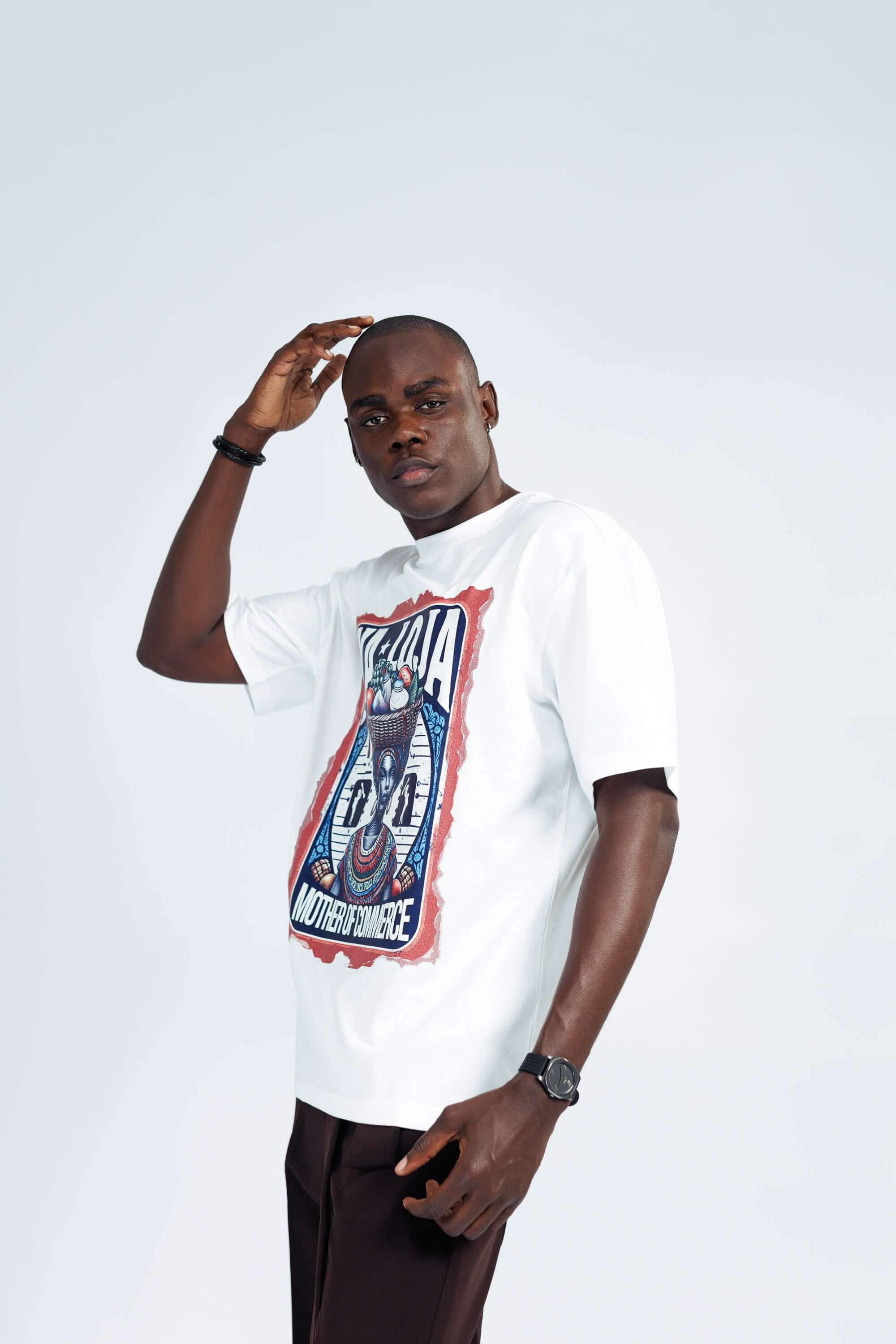 Iyaloja Tee in White - Uncategorized