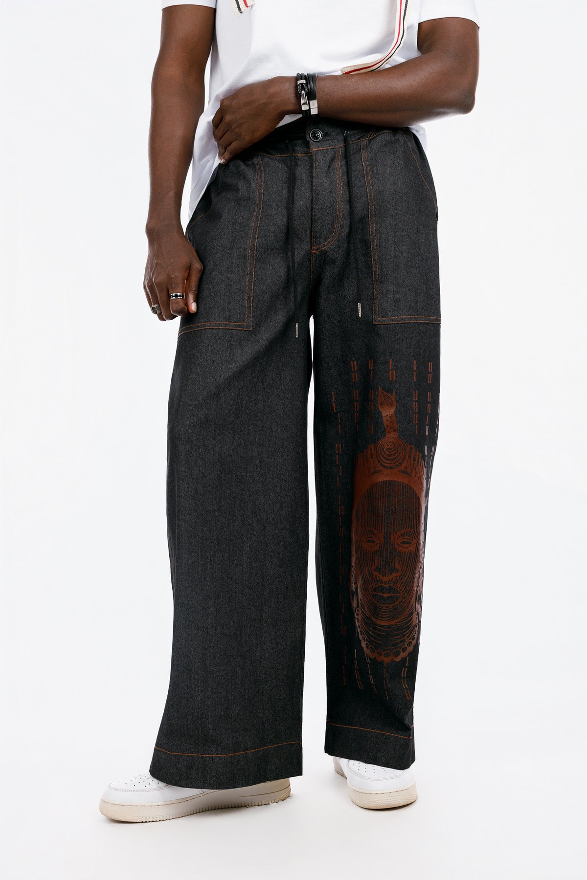 Palazart Pant (Ife) in Black