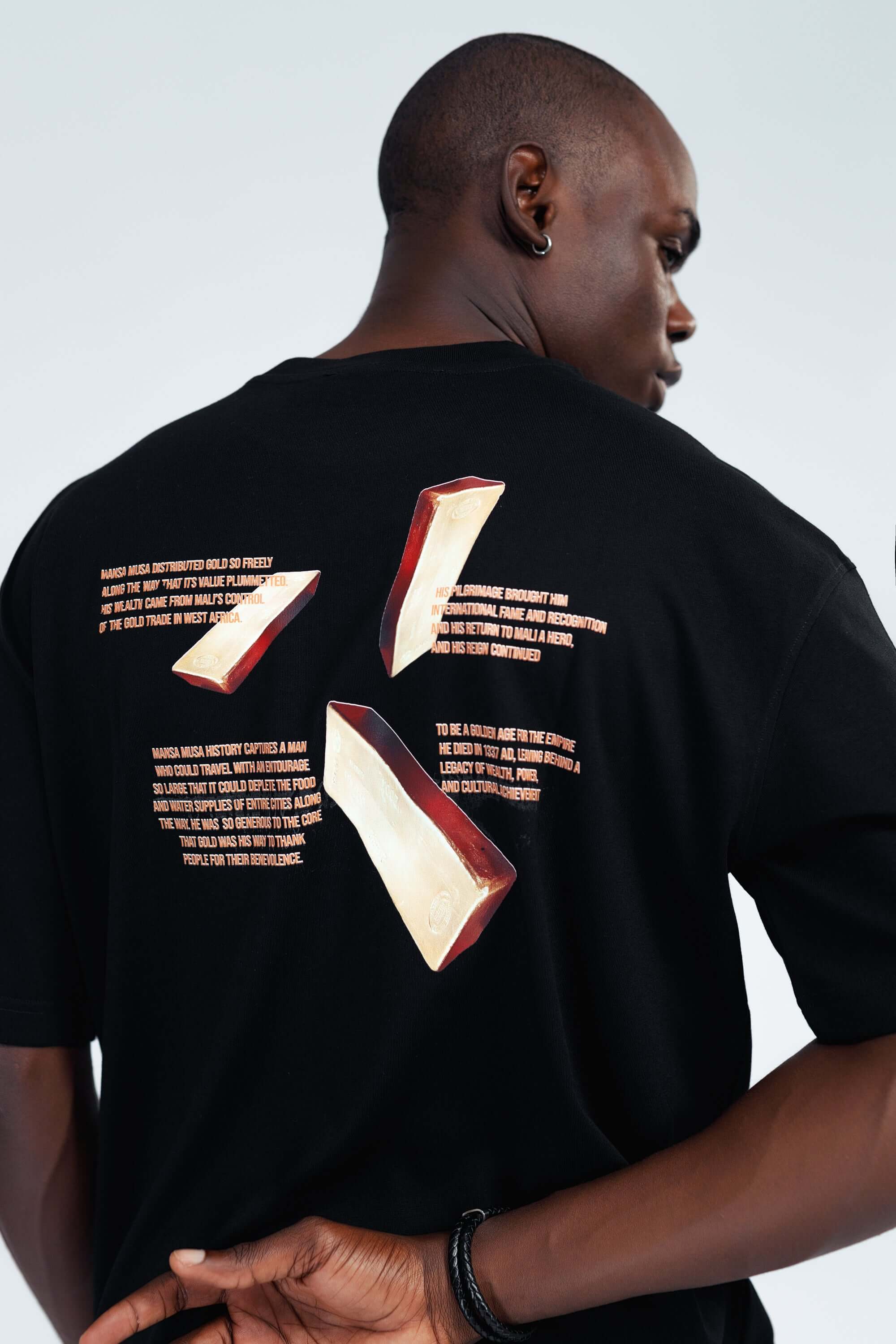 Mansa Musa Tee in Black - Uncategorized