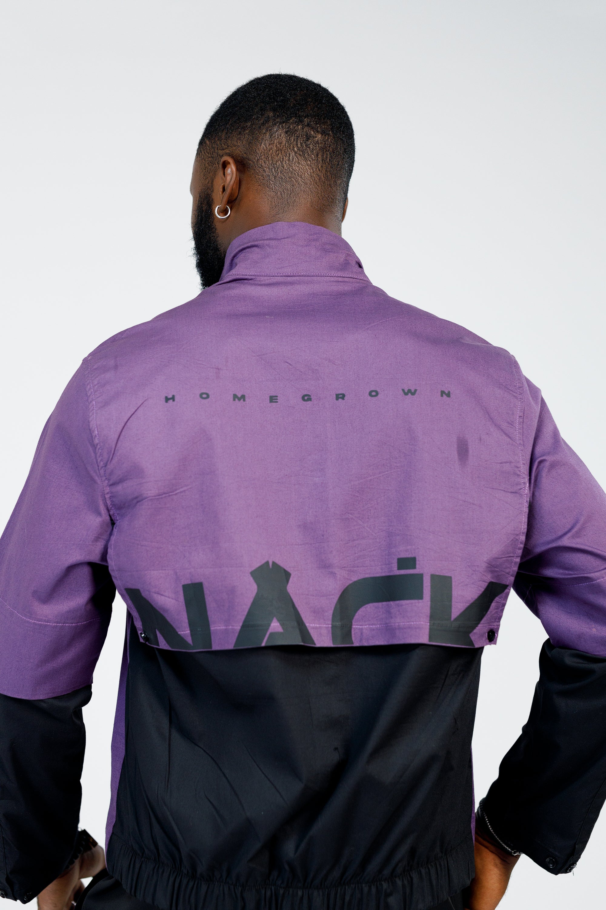 Homegrown Shirt in Purple & Black