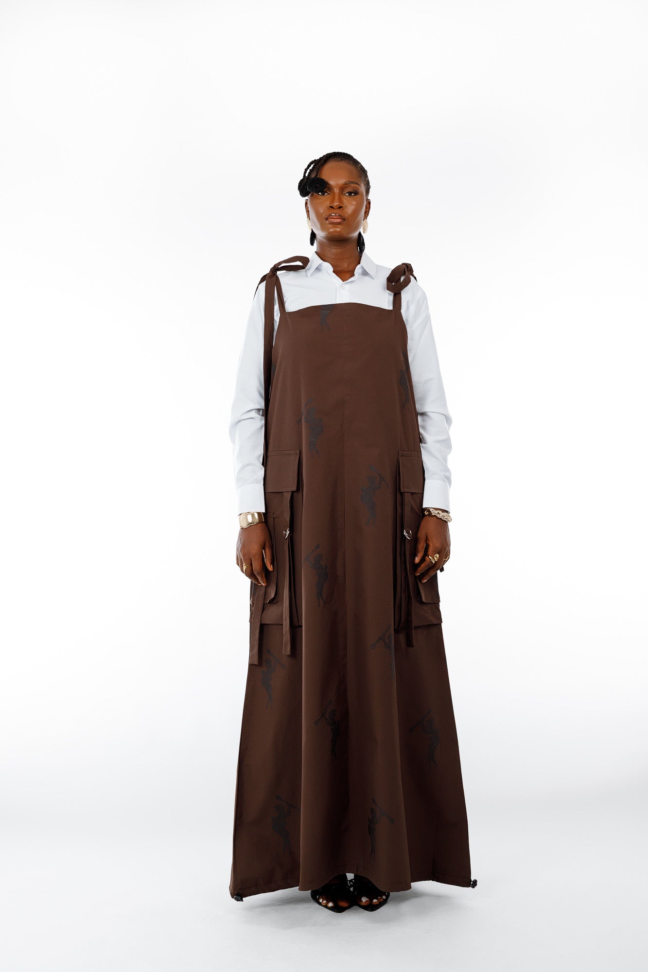 Amani Combat Dress in Brown