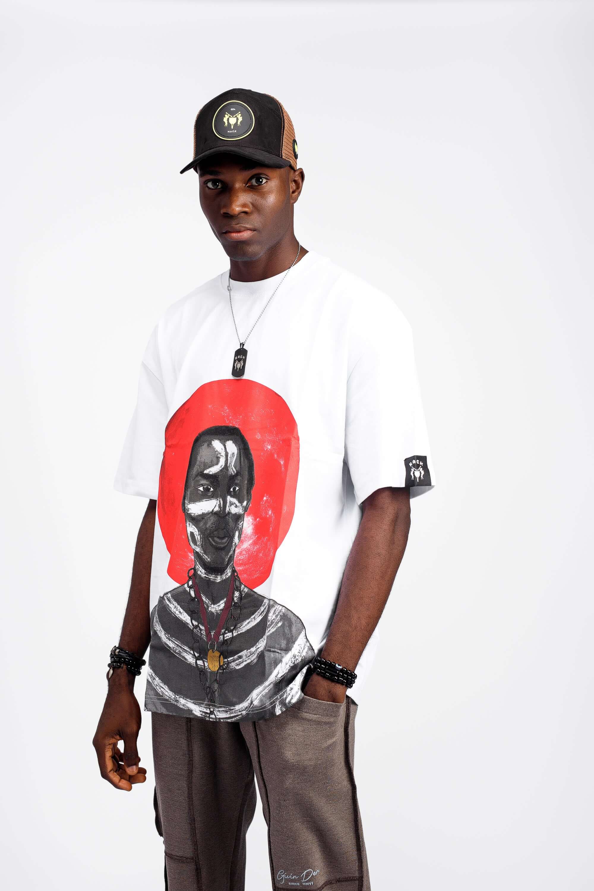 Fela Tee in White - Shirts & Tops