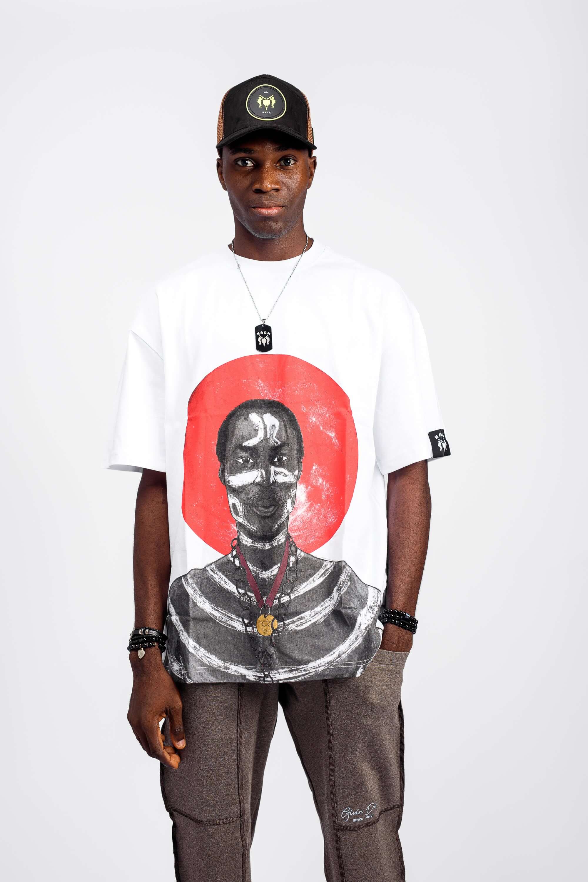 Fela Tee in White - Shirts & Tops