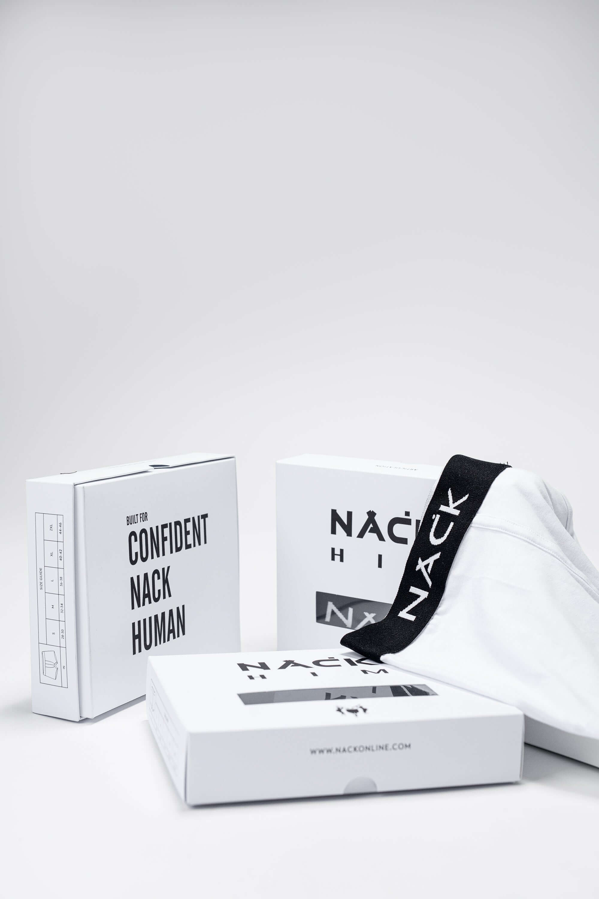 NACK Briefs - A set of 2 (White) - Uncategorized