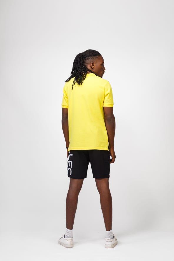 NACK PVC Polo in Yellow - Shirts & Tops