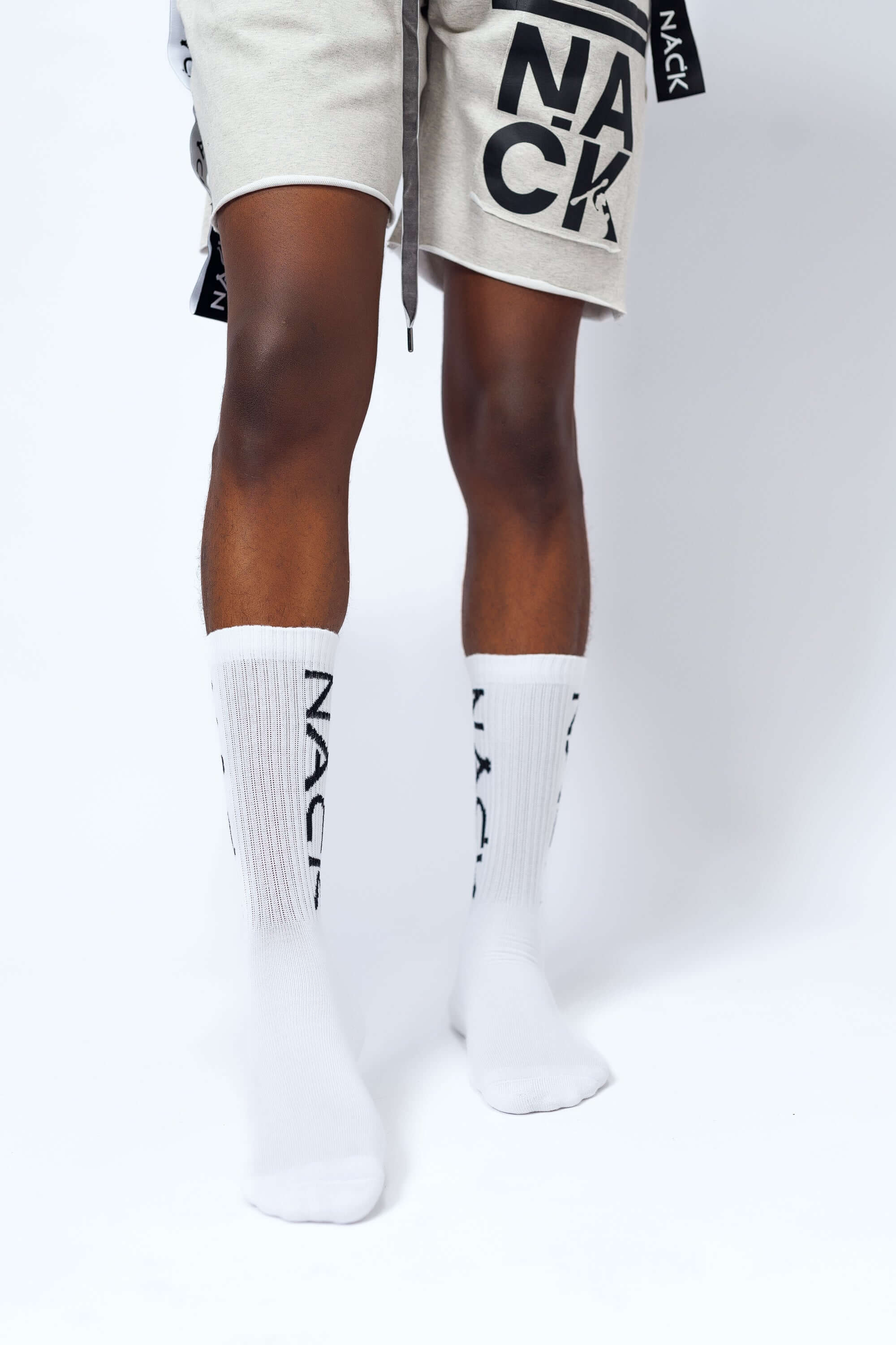 NACK Bold Socks in White - Apparel & Accessories